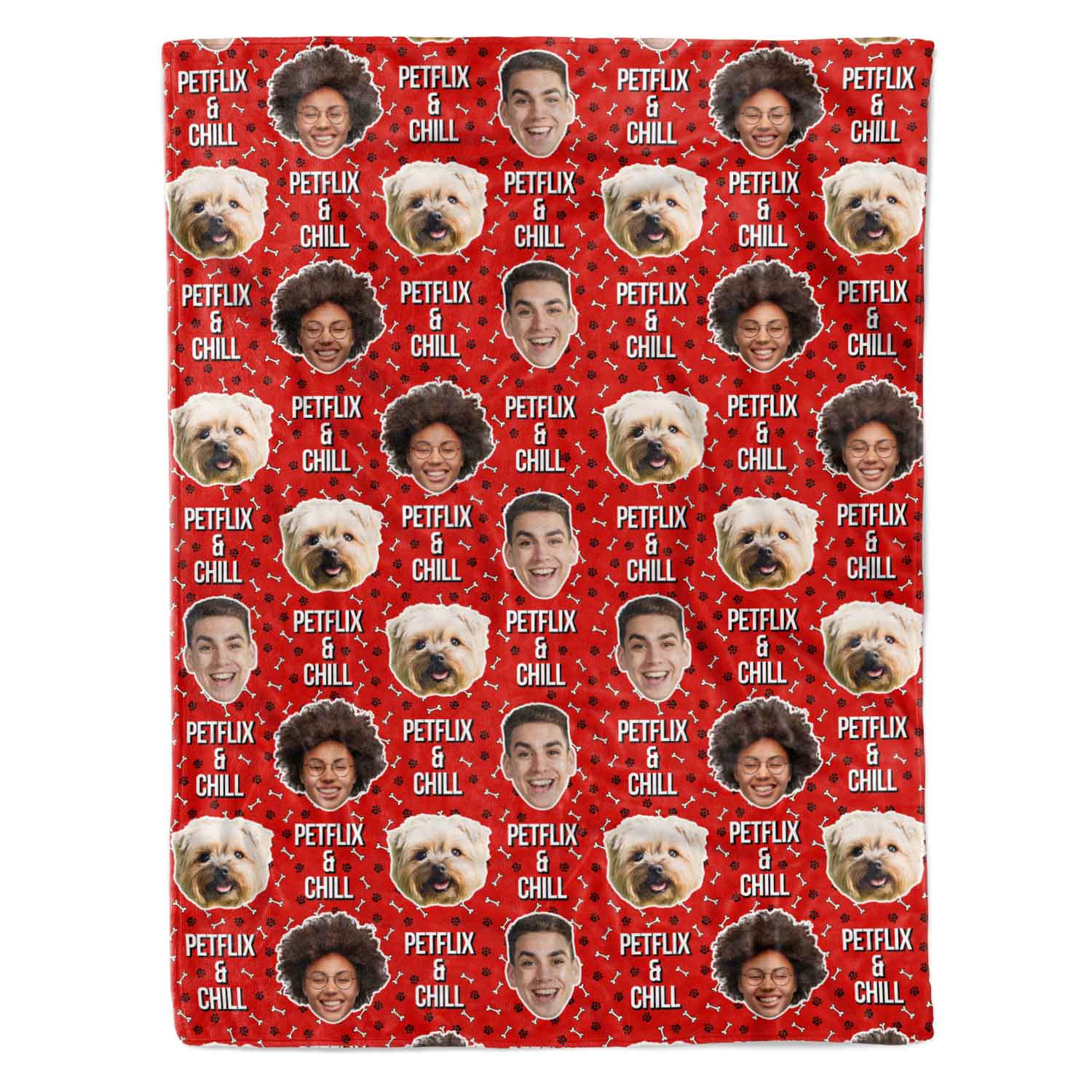 Netflix & Chill Personalised Dog Blanket