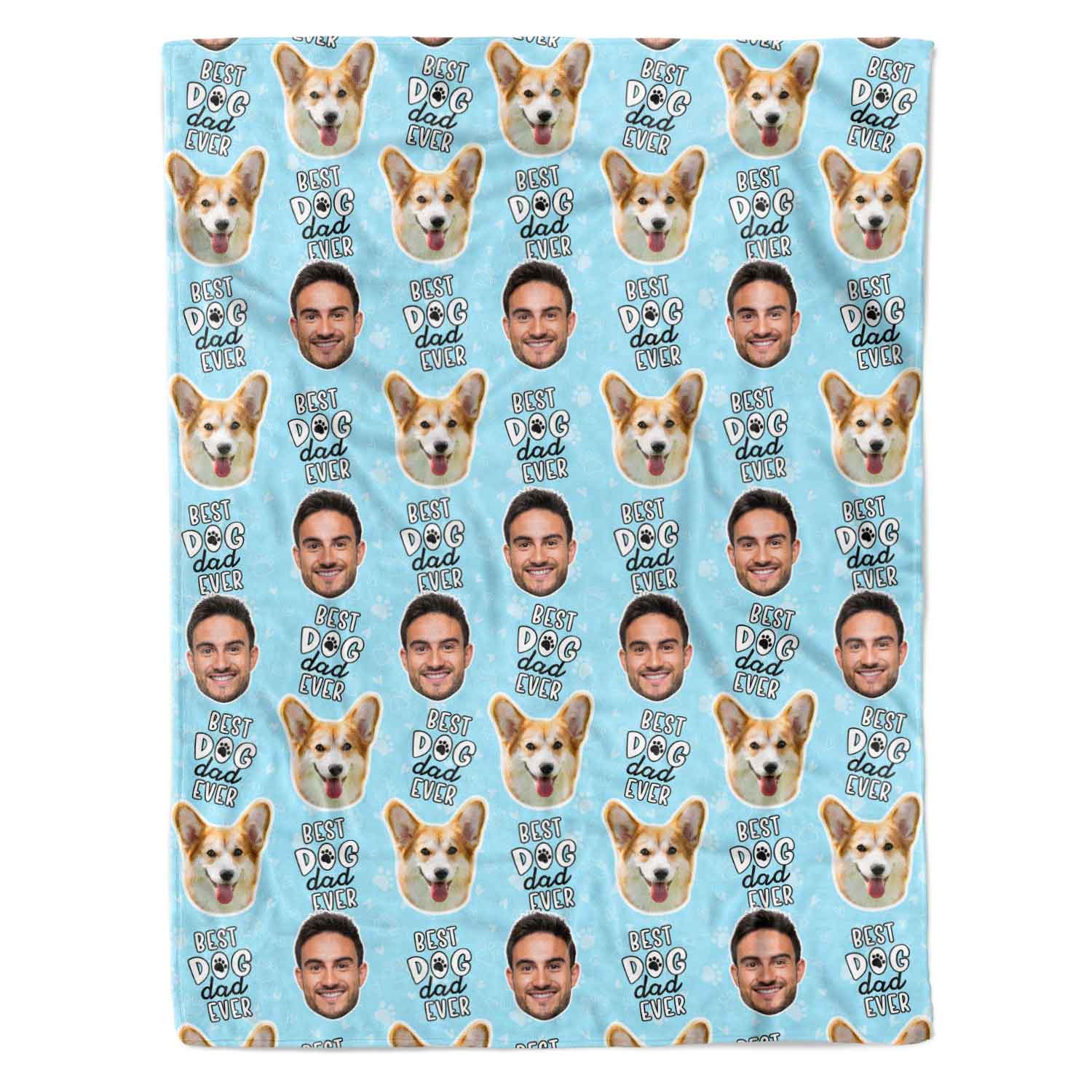 Best Dog Dad Ever Personalised Dog Blanket