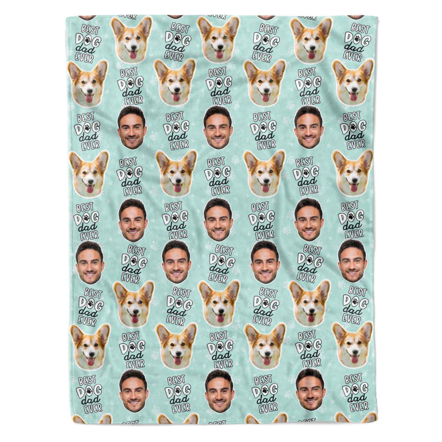 Best Dog Dad Ever Personalised Dog Blanket