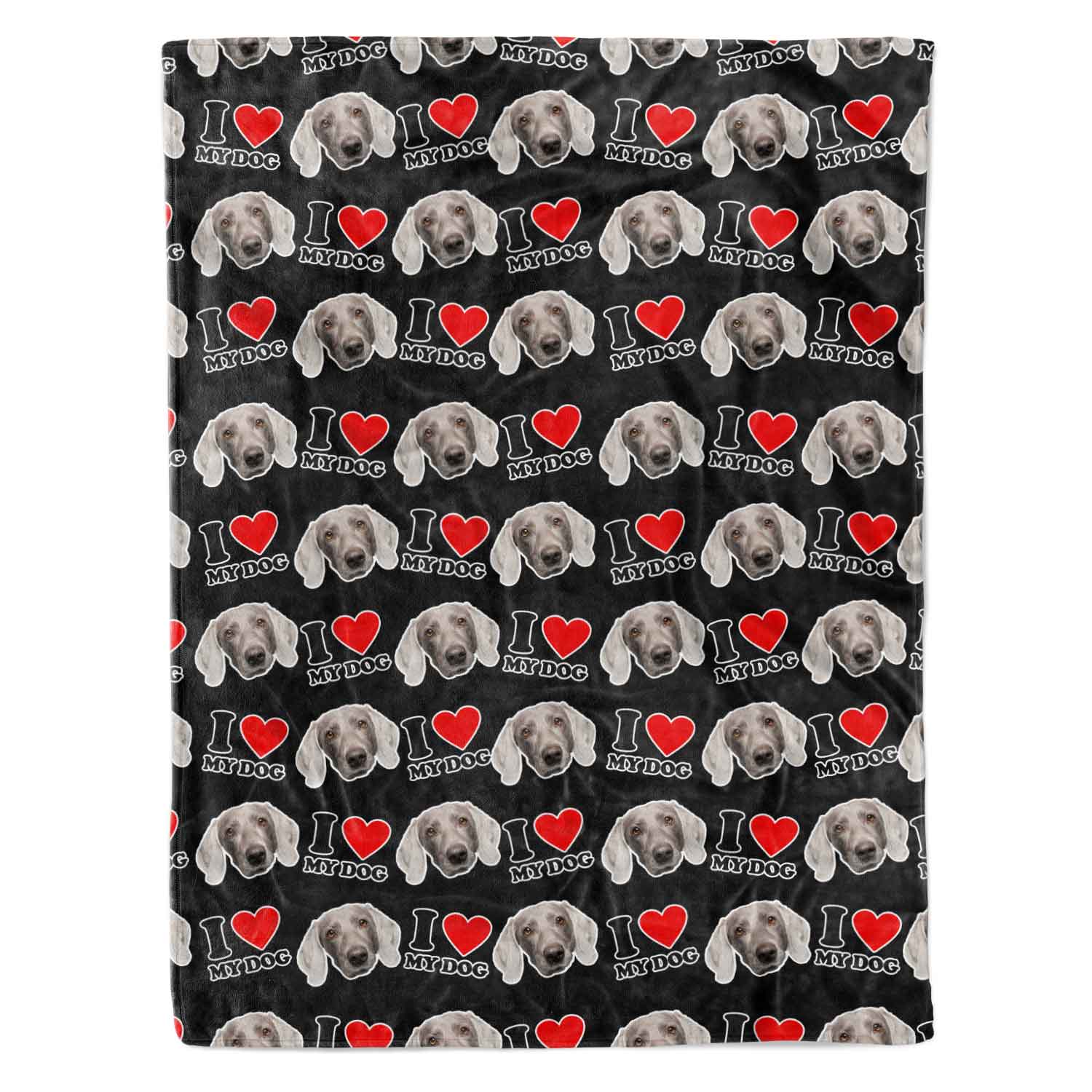 I Heart My Dog Personalised Dog Blanket