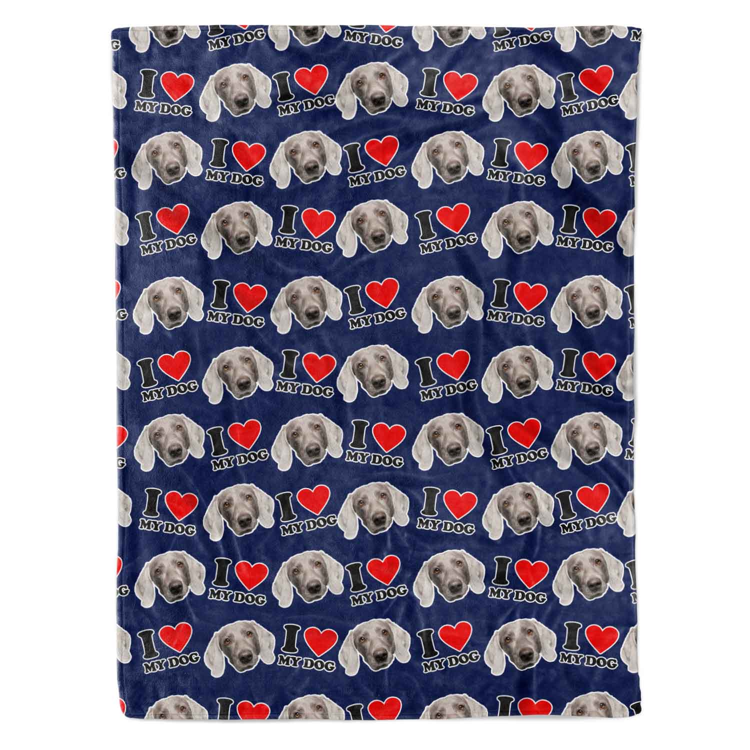I Heart My Dog Personalised Dog Blanket