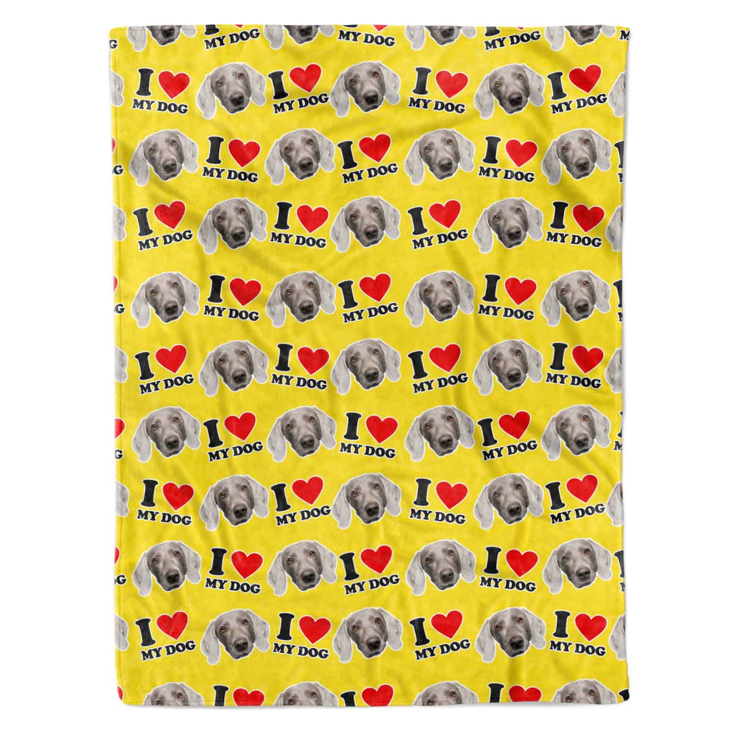 I Heart My Dog Personalised Dog Blanket