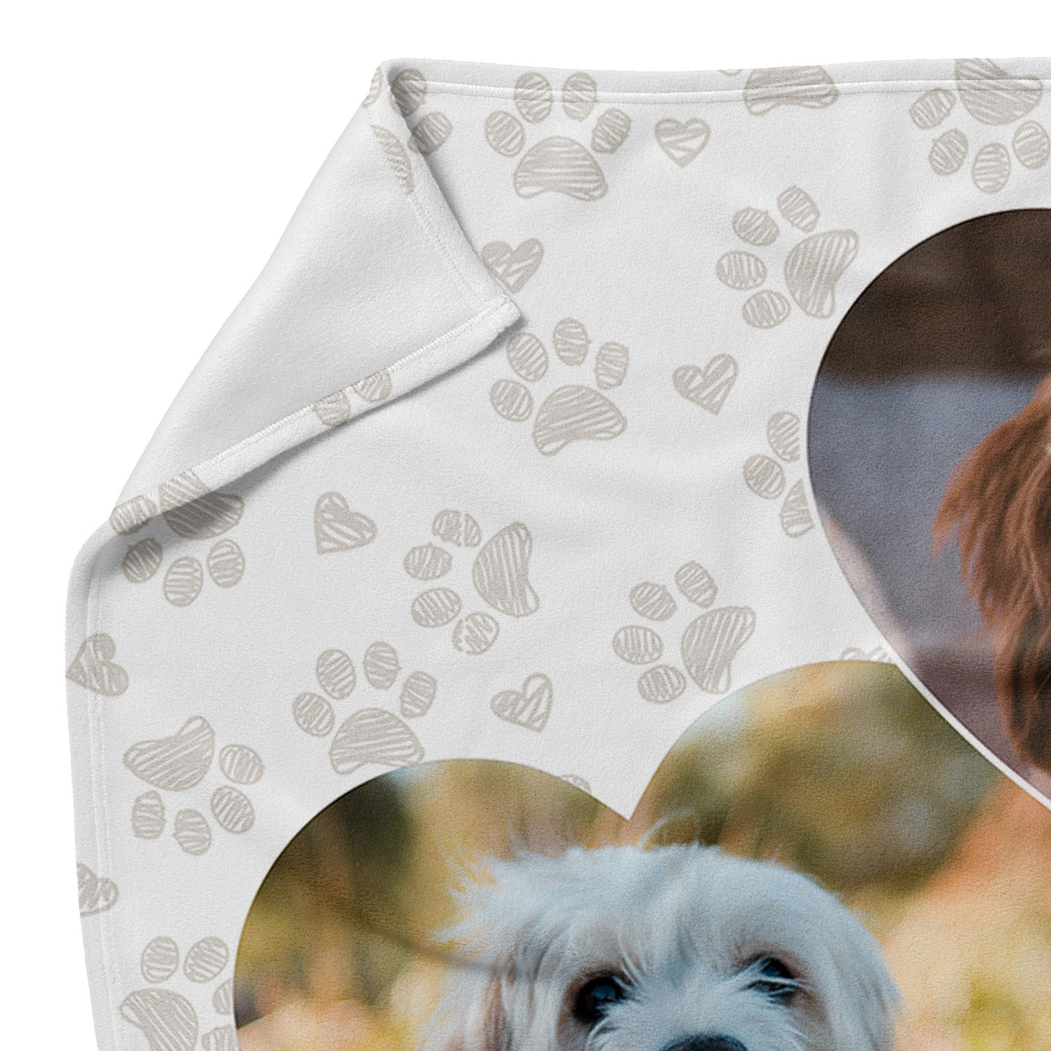 Always In Our Hearts Dog Photo Collage Memorial Blanket