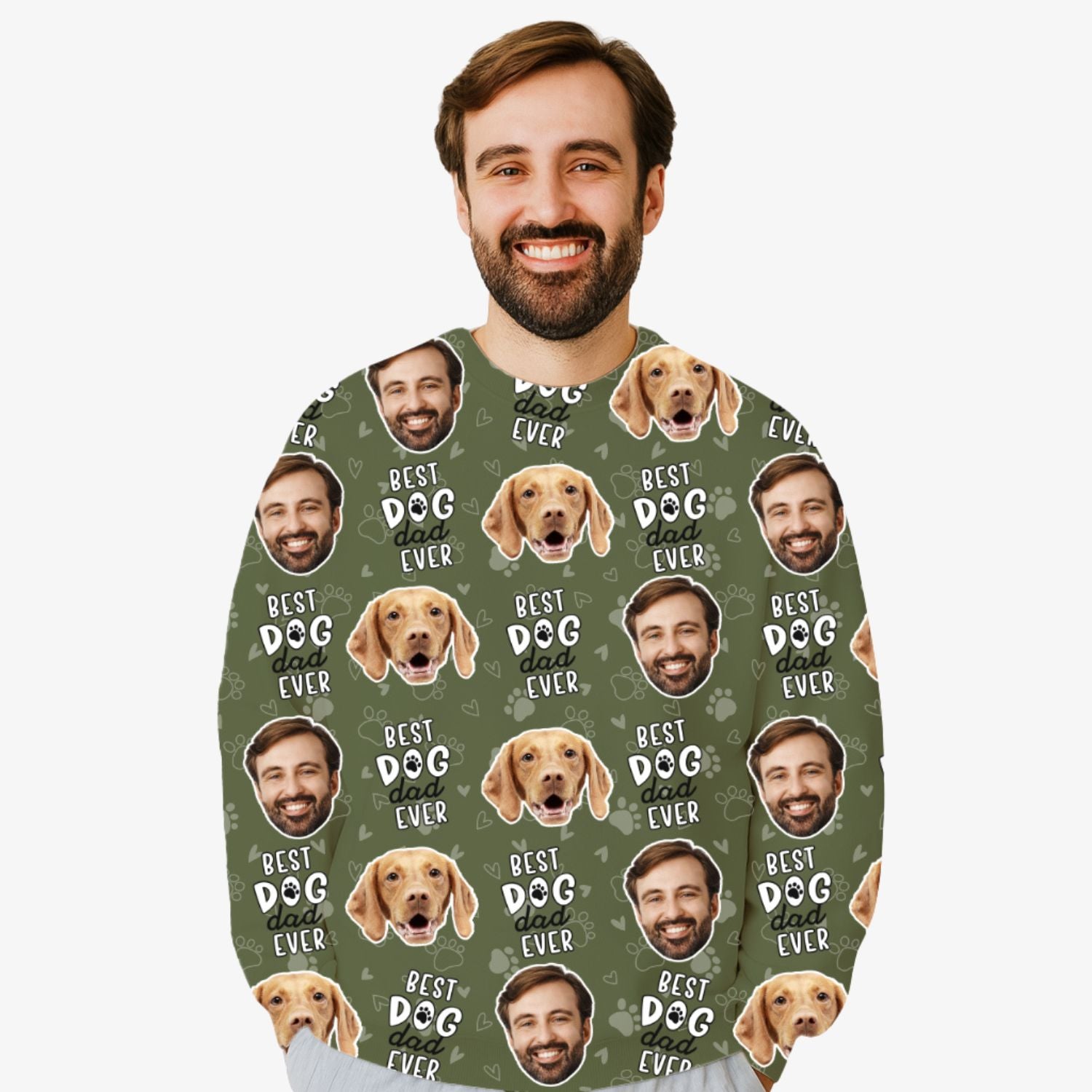 Best Dog Dad Ever Personalised Sweatshirt