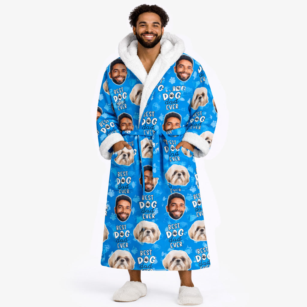 Best Dog Dad Ever Personalised Dressing Gown