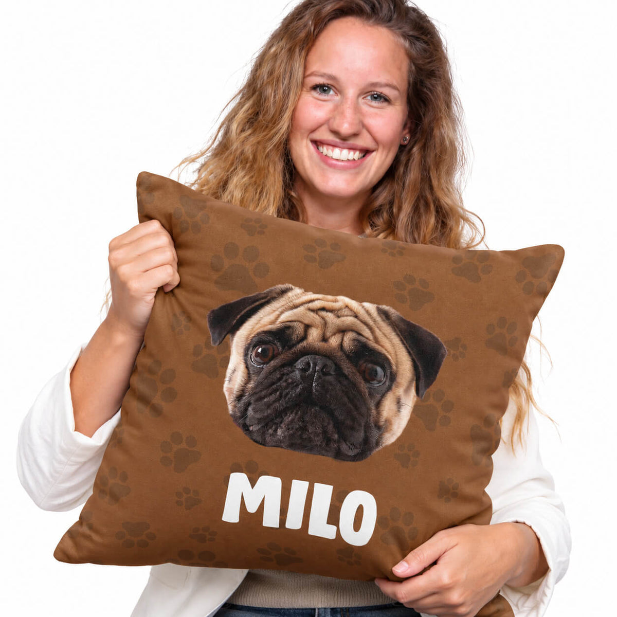 Your Dog Name & Face Custom Cushion