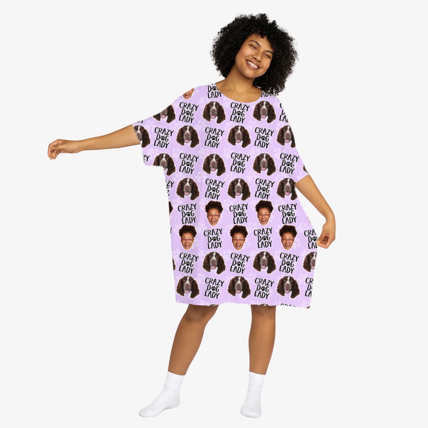 Crazy Dog Lady Sleepy Nightshirt