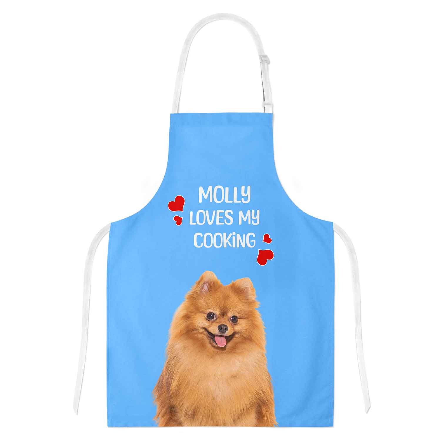 (Dogs Name) Loves My Cooking Personalised Apron