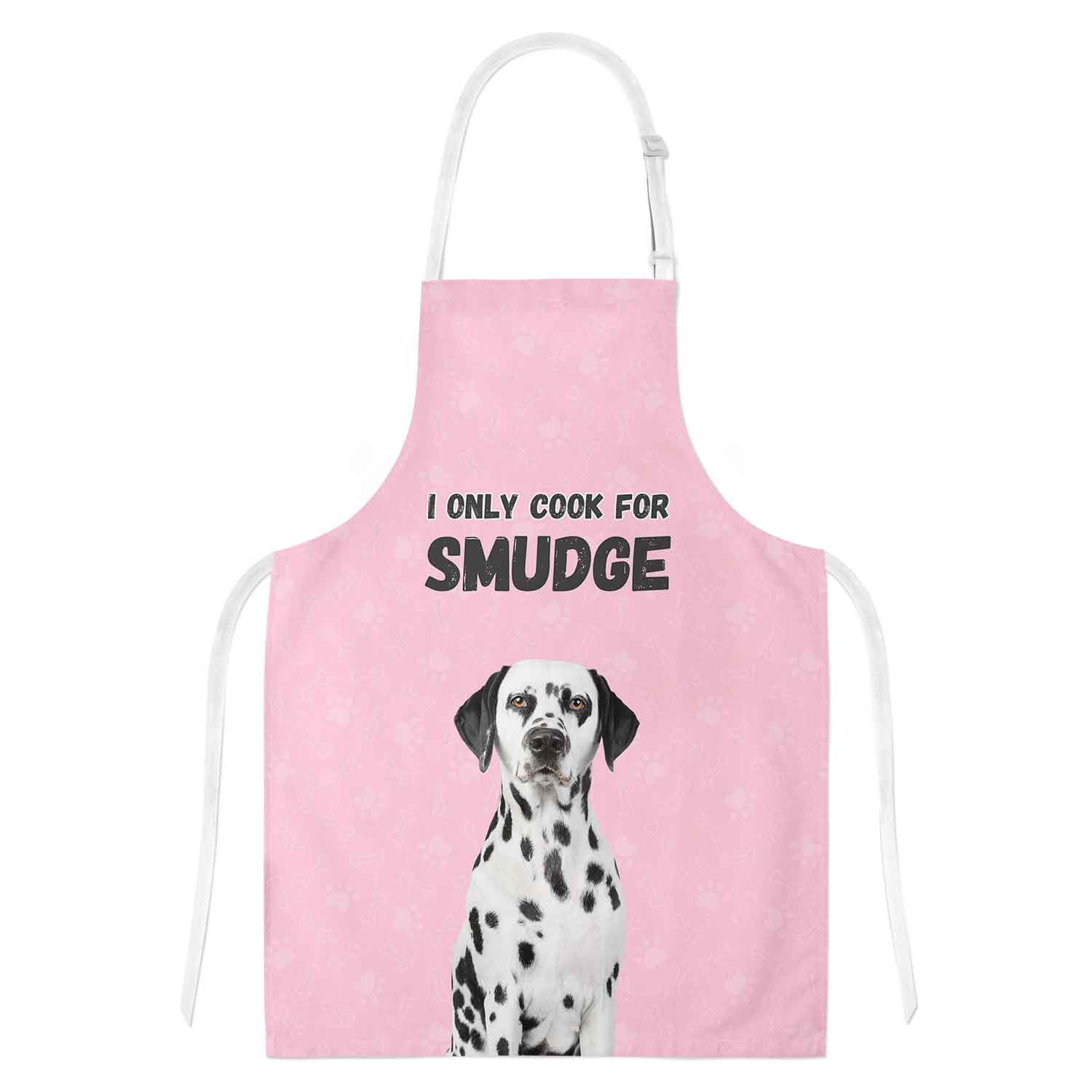 I Only Cook For (Dogs Name) Personalised Apron