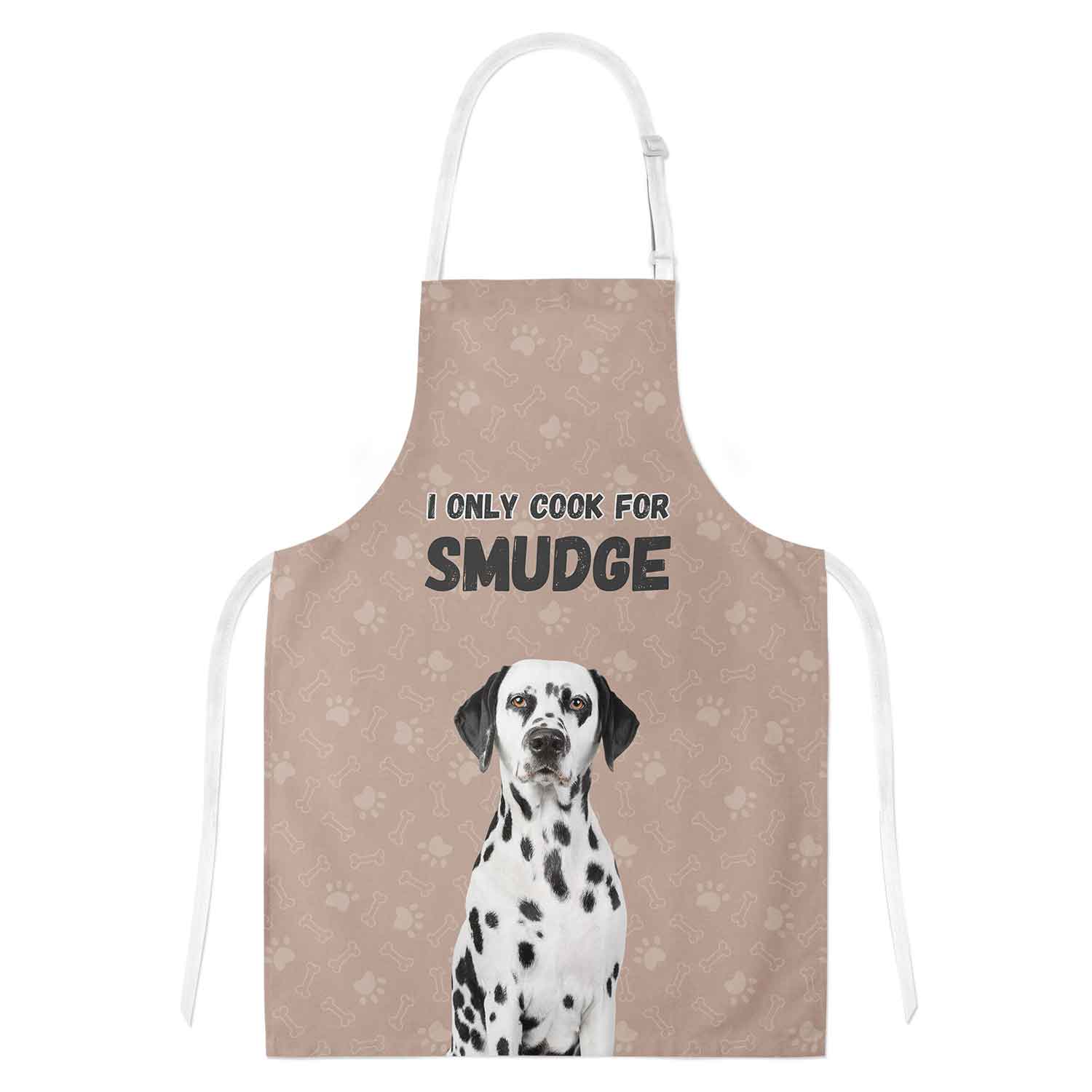 I Only Cook For (Dogs Name) Personalised Apron