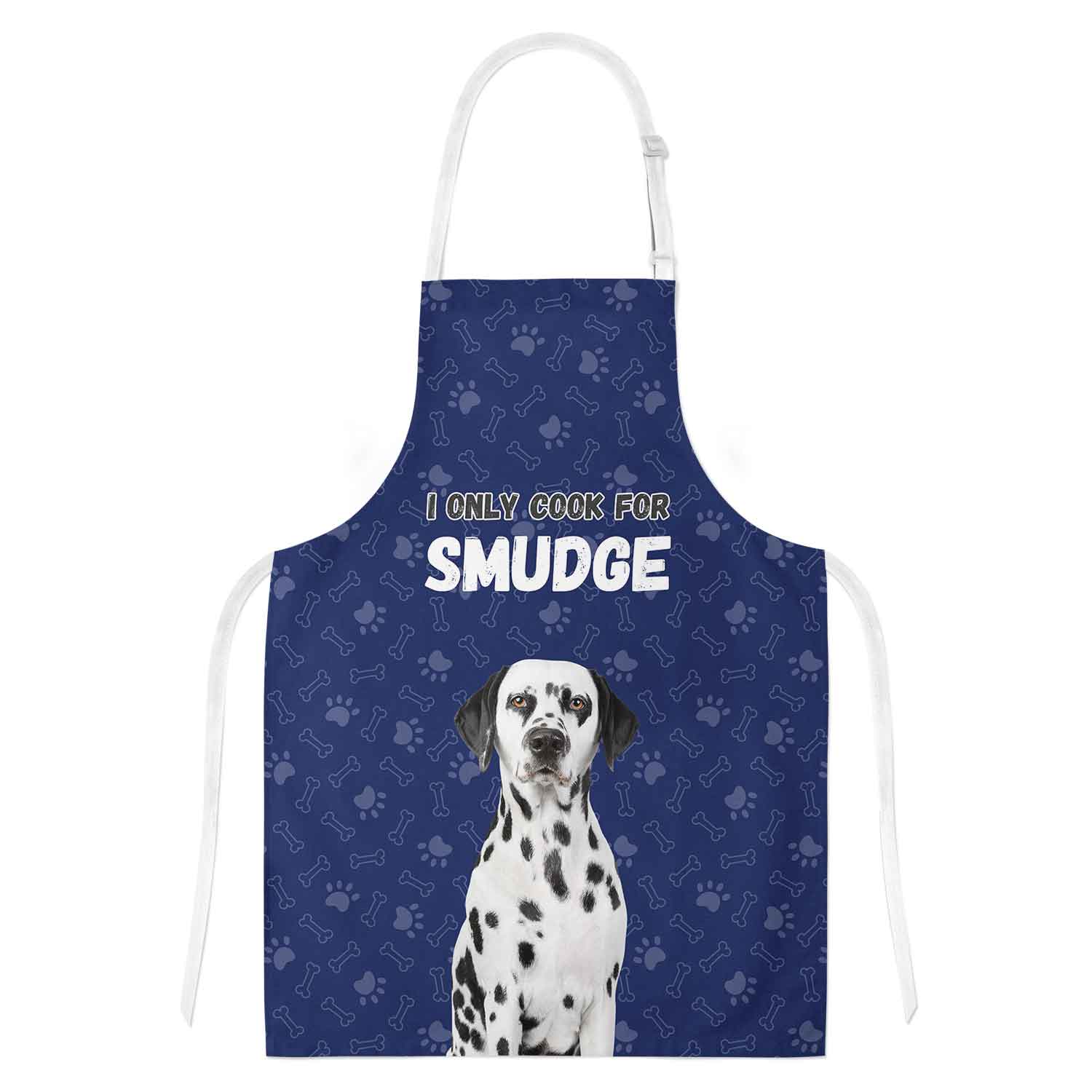 I Only Cook For (Dogs Name) Personalised Apron
