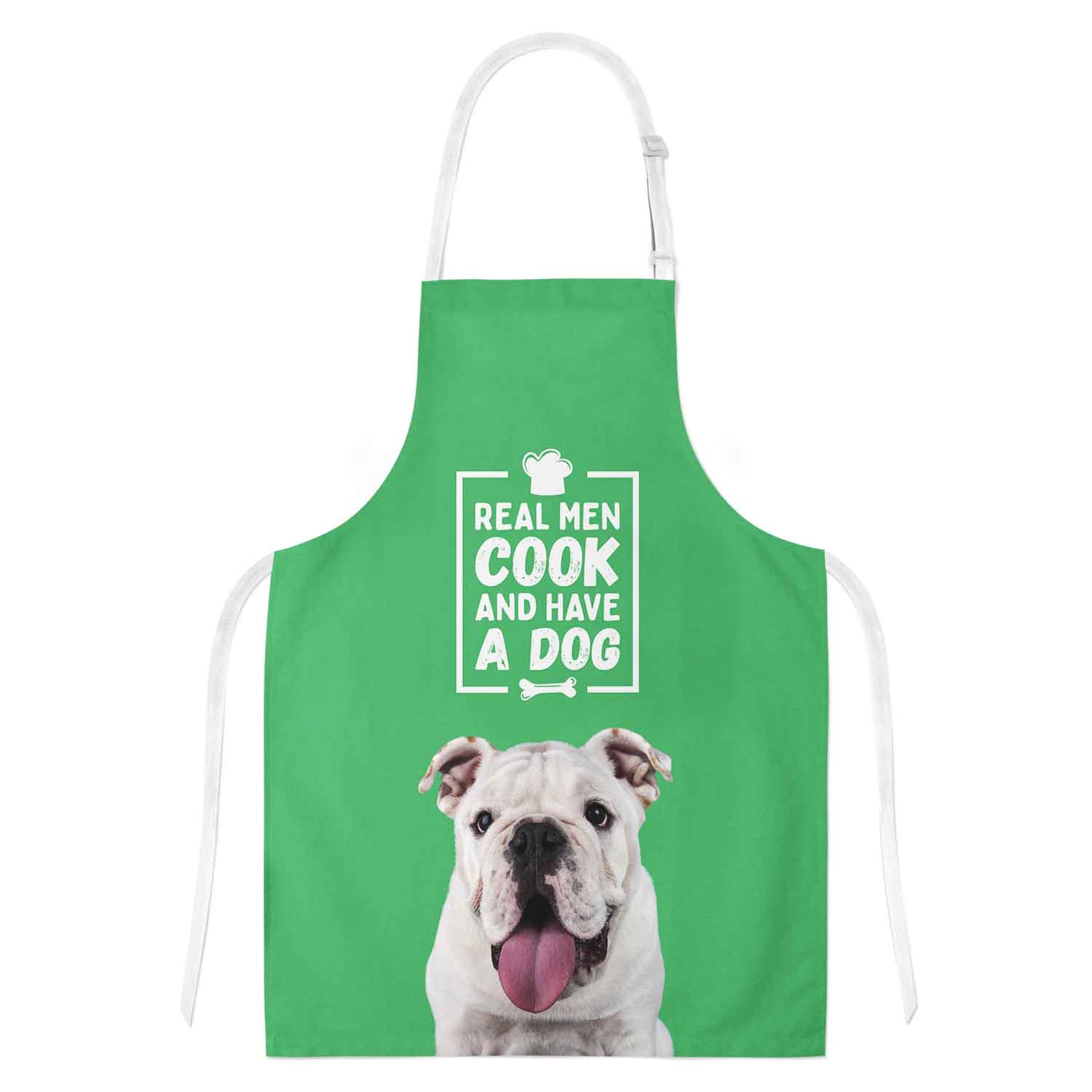 Real Men Cook & Have A Dog Personalised Apron