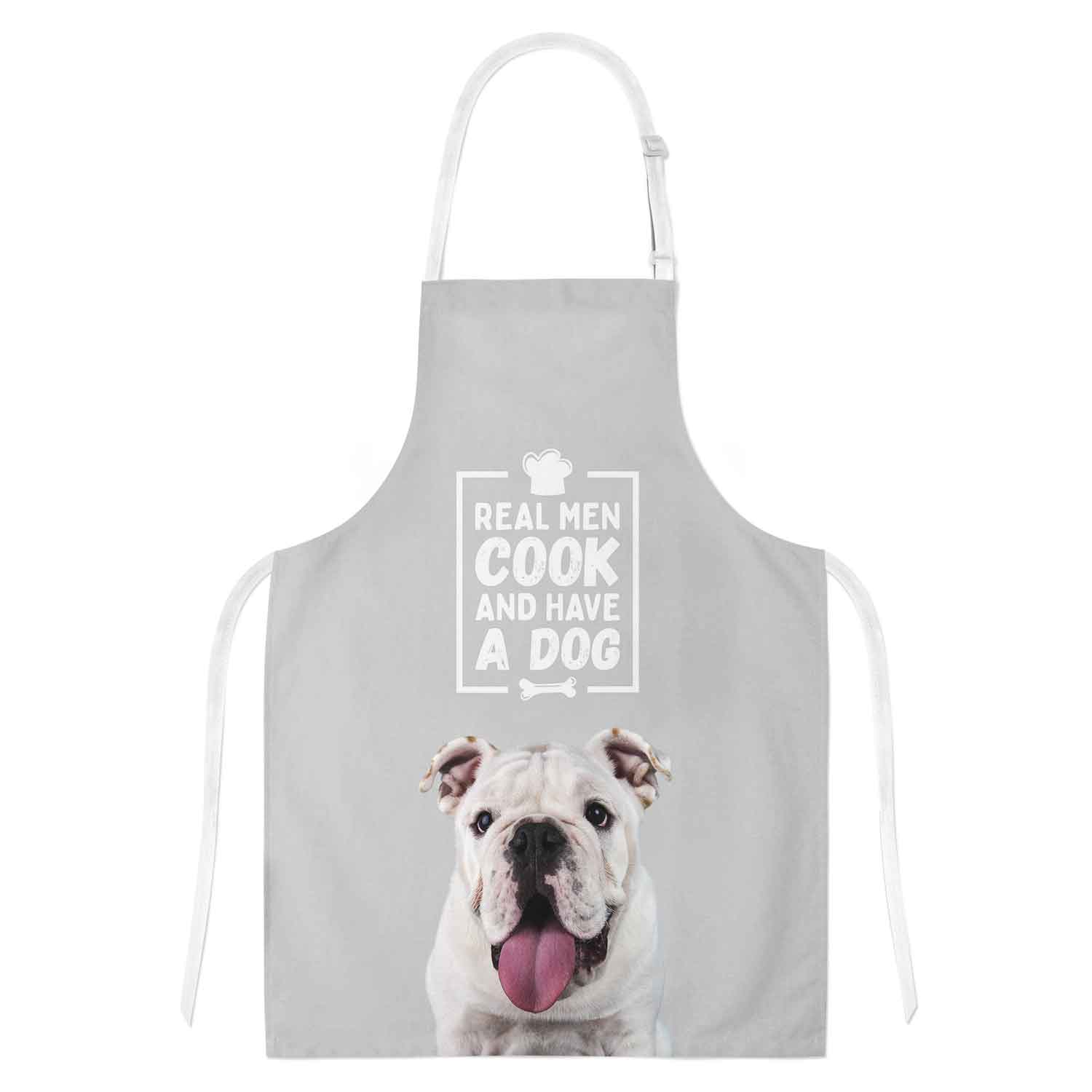 Real Men Cook & Have A Dog Personalised Apron