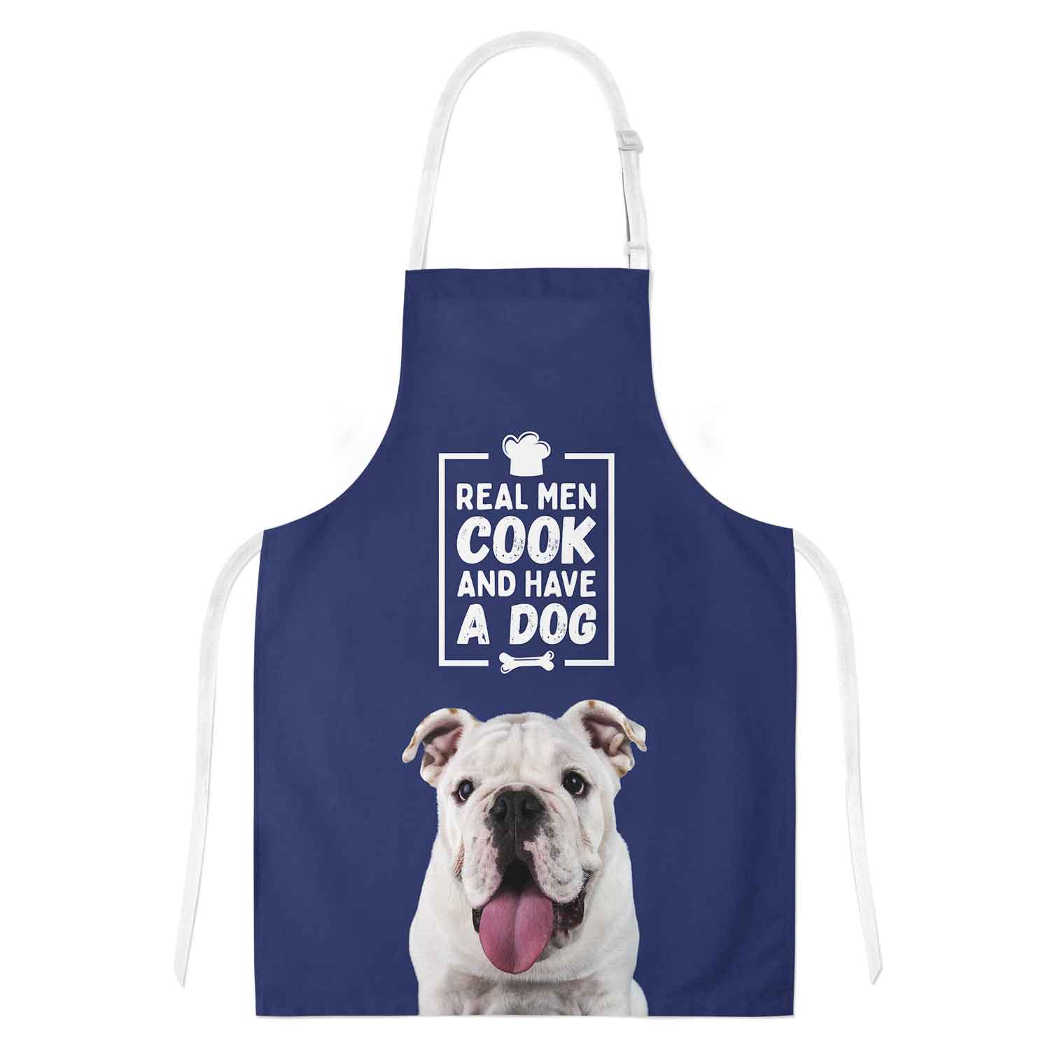 Real Men Cook & Have A Dog Personalised Apron