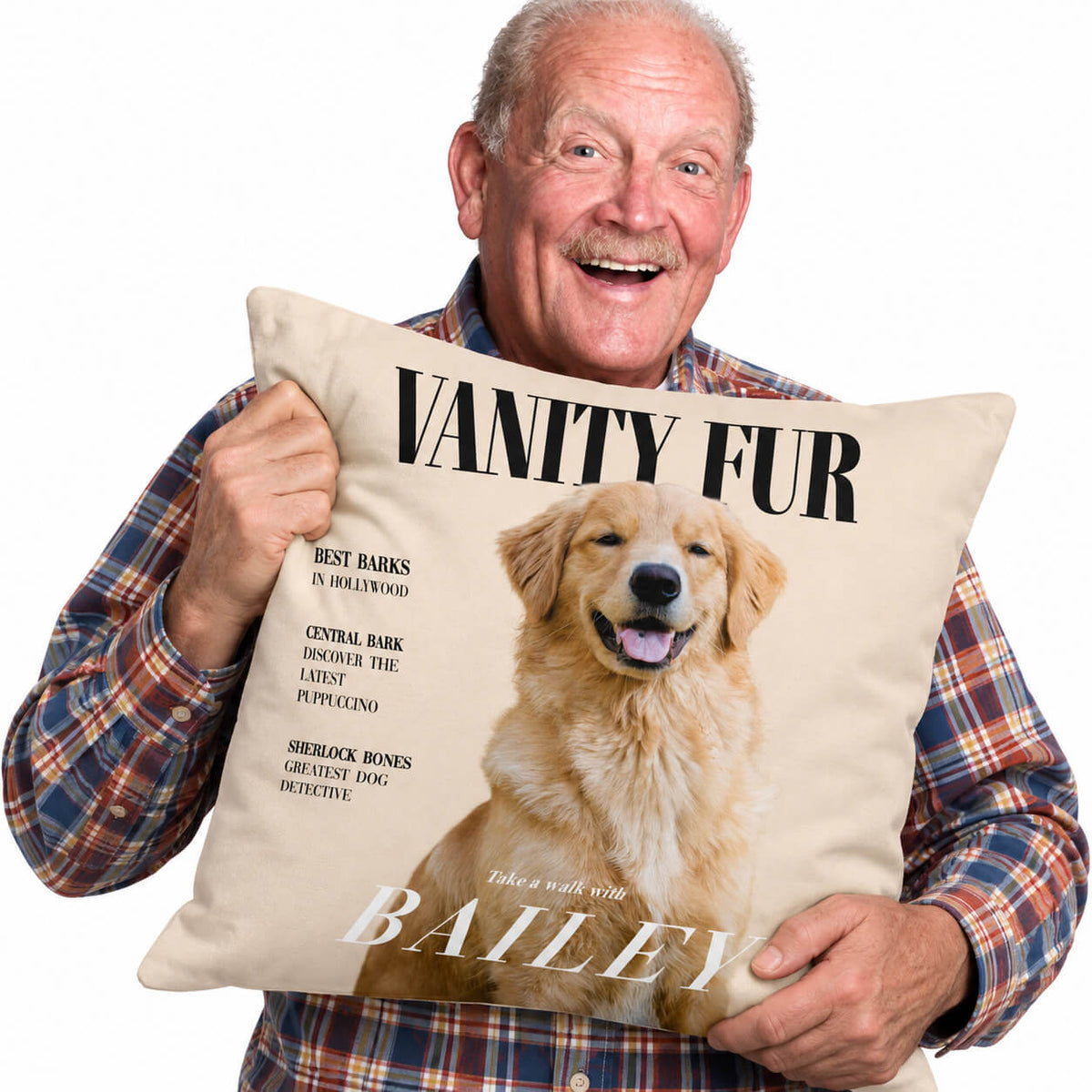 Vanity Fur Fashion Magazine Personalised Cushion