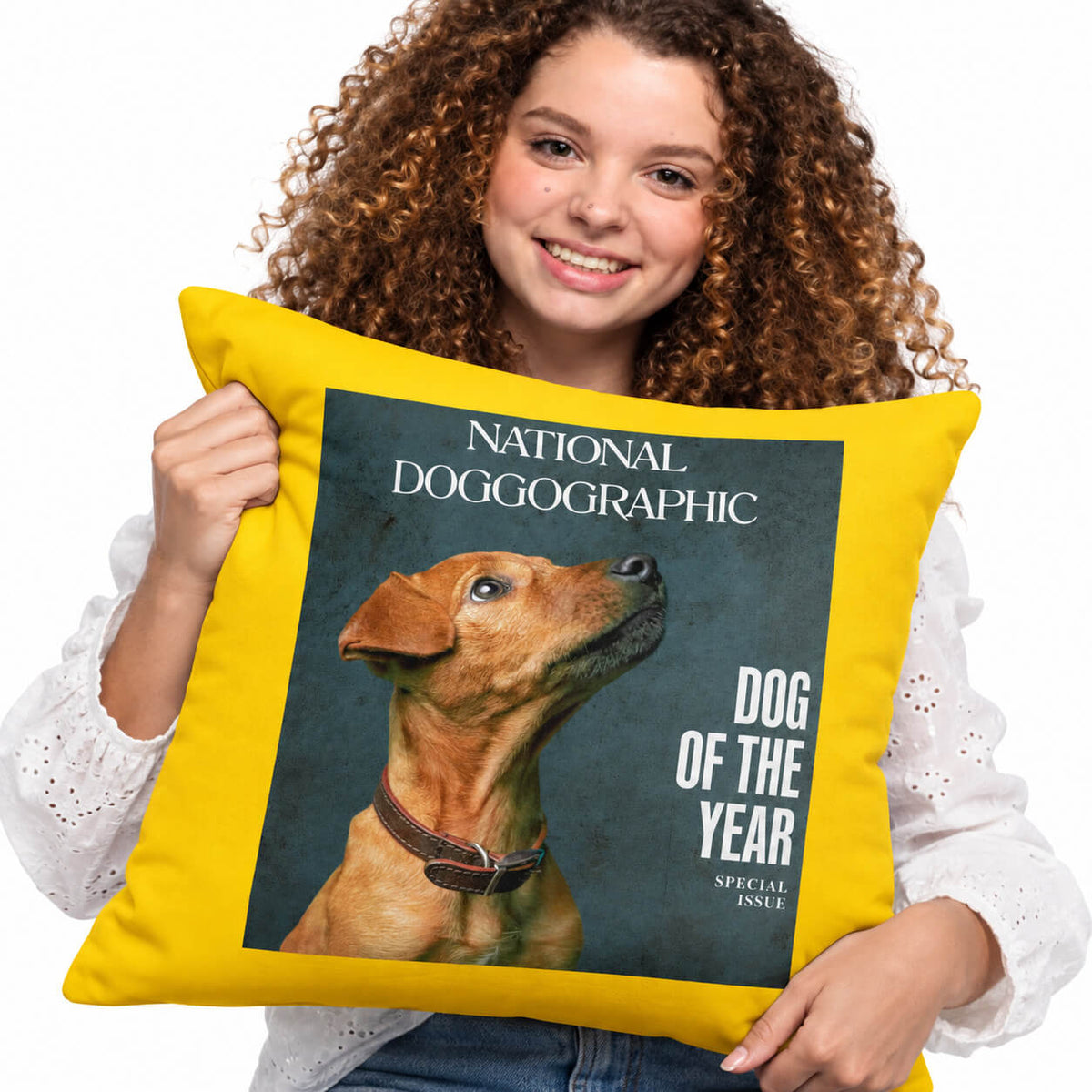 National Doggographic Magazine Personalised Cushion