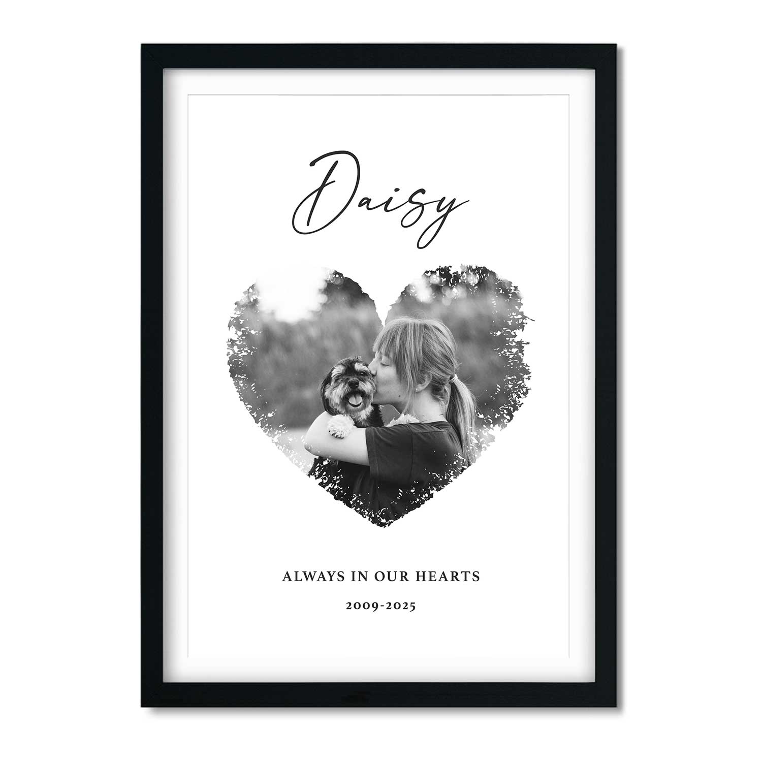 Always In Our Hearts Dog Memorial Print