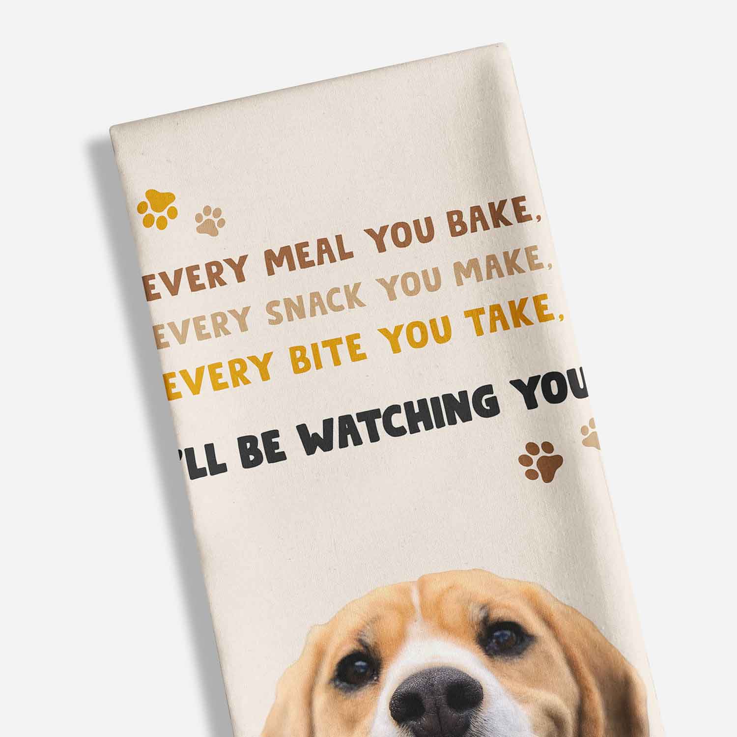 Every Meal You Bake Personalised Dog Tea Towel