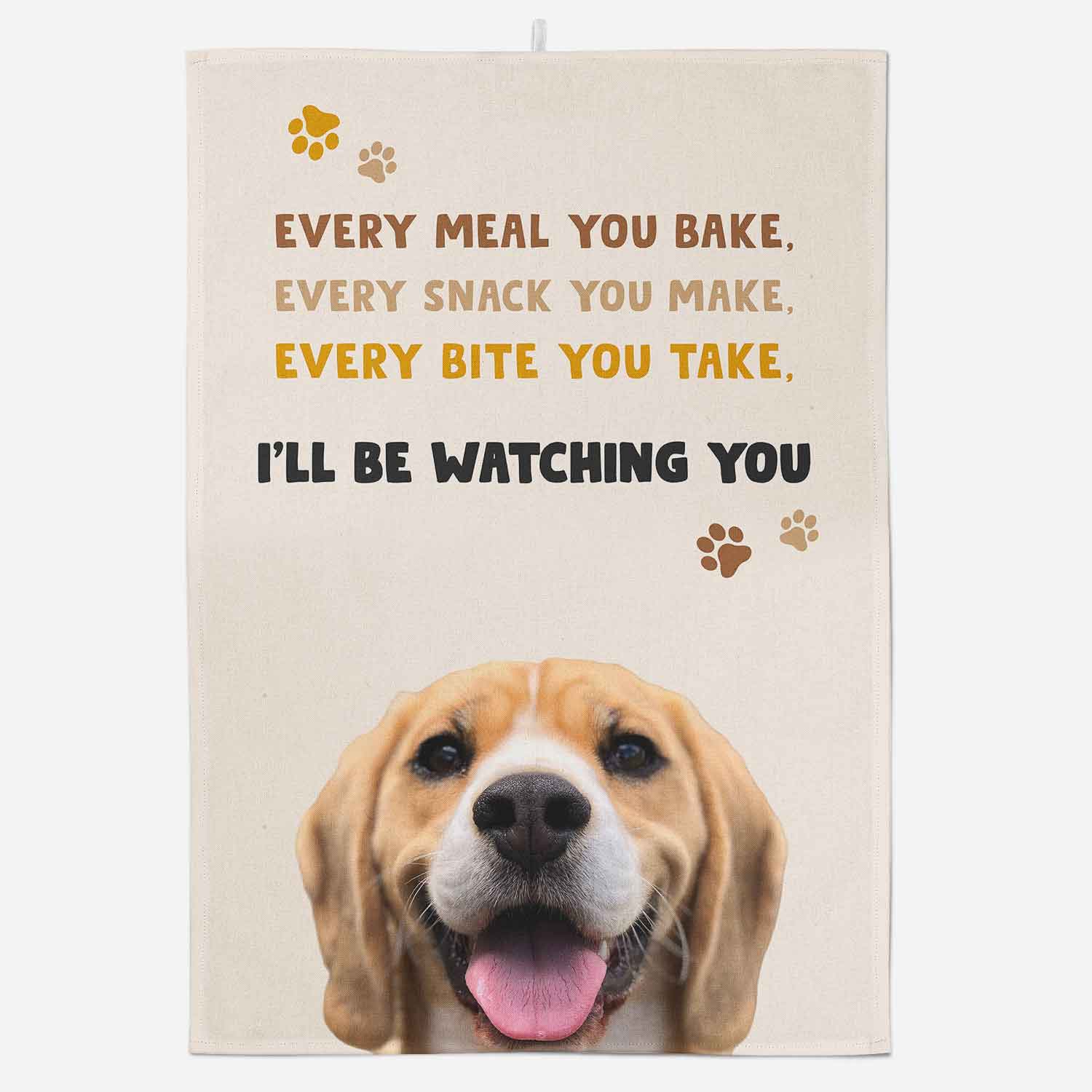 Every Meal You Bake Personalised Dog Tea Towel