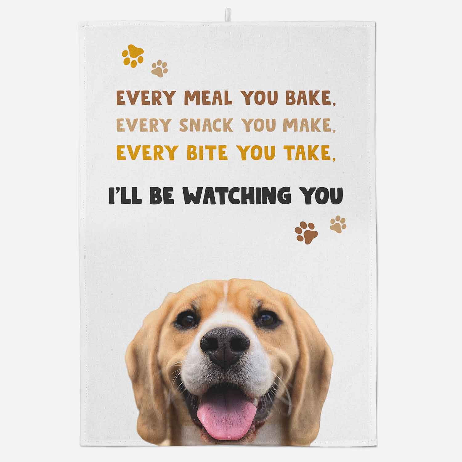 Every Meal You Bake Personalised Dog Tea Towel