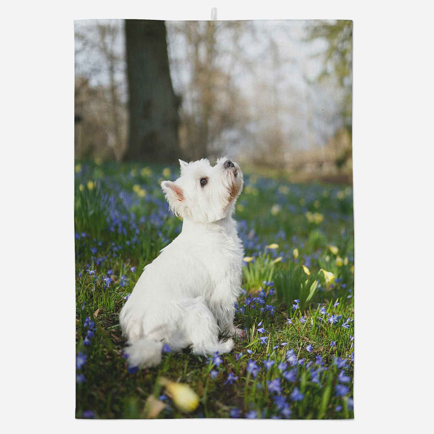 Full Photo Personalised Dog Tea Towel