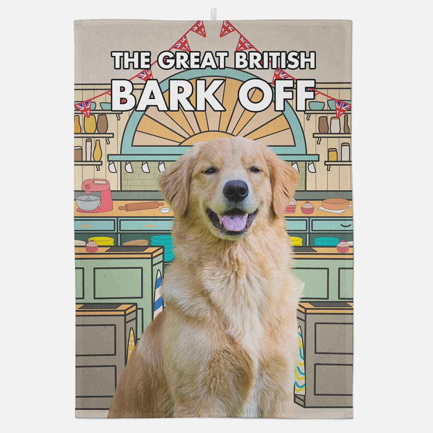 Great British Bark Off Personalised Dog Tea Towel