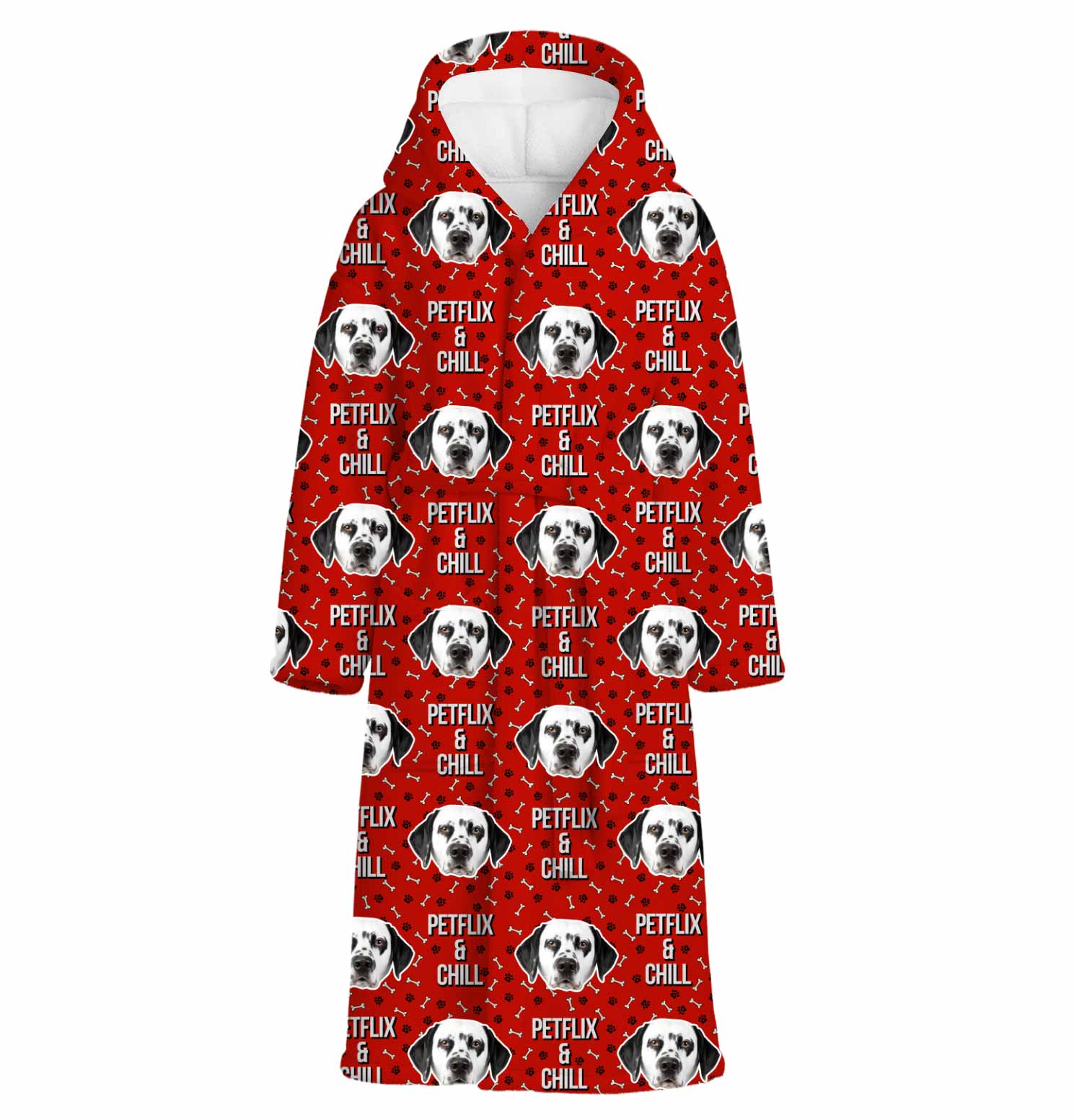 Petflix and Chill Personalised Dressing Gown