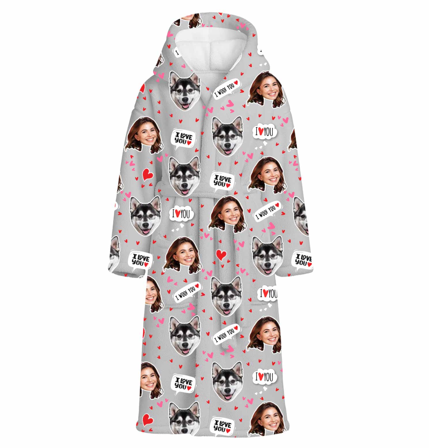 I Woof You Personalised Dressing Gown