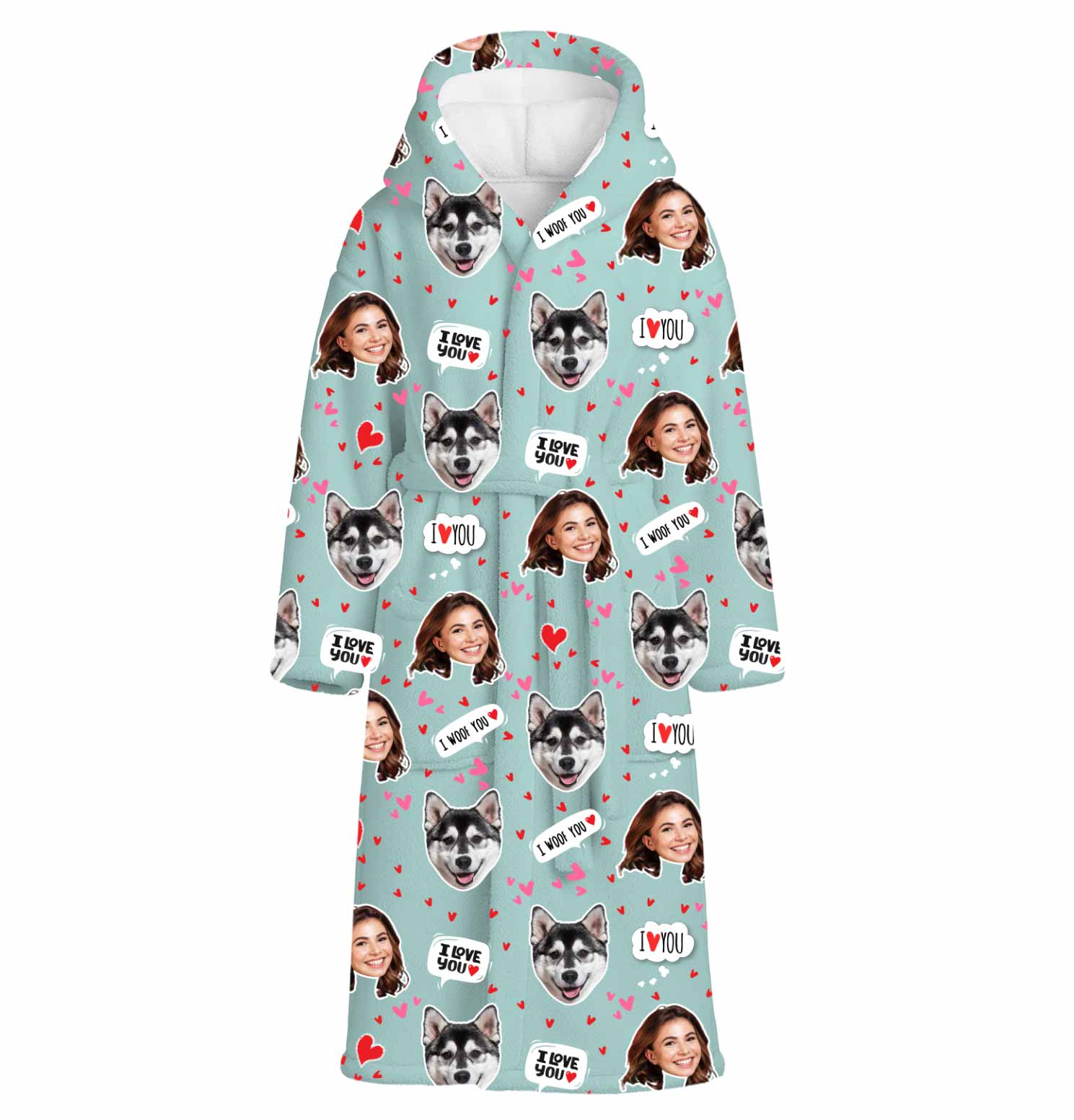 I Woof You Personalised Dressing Gown
