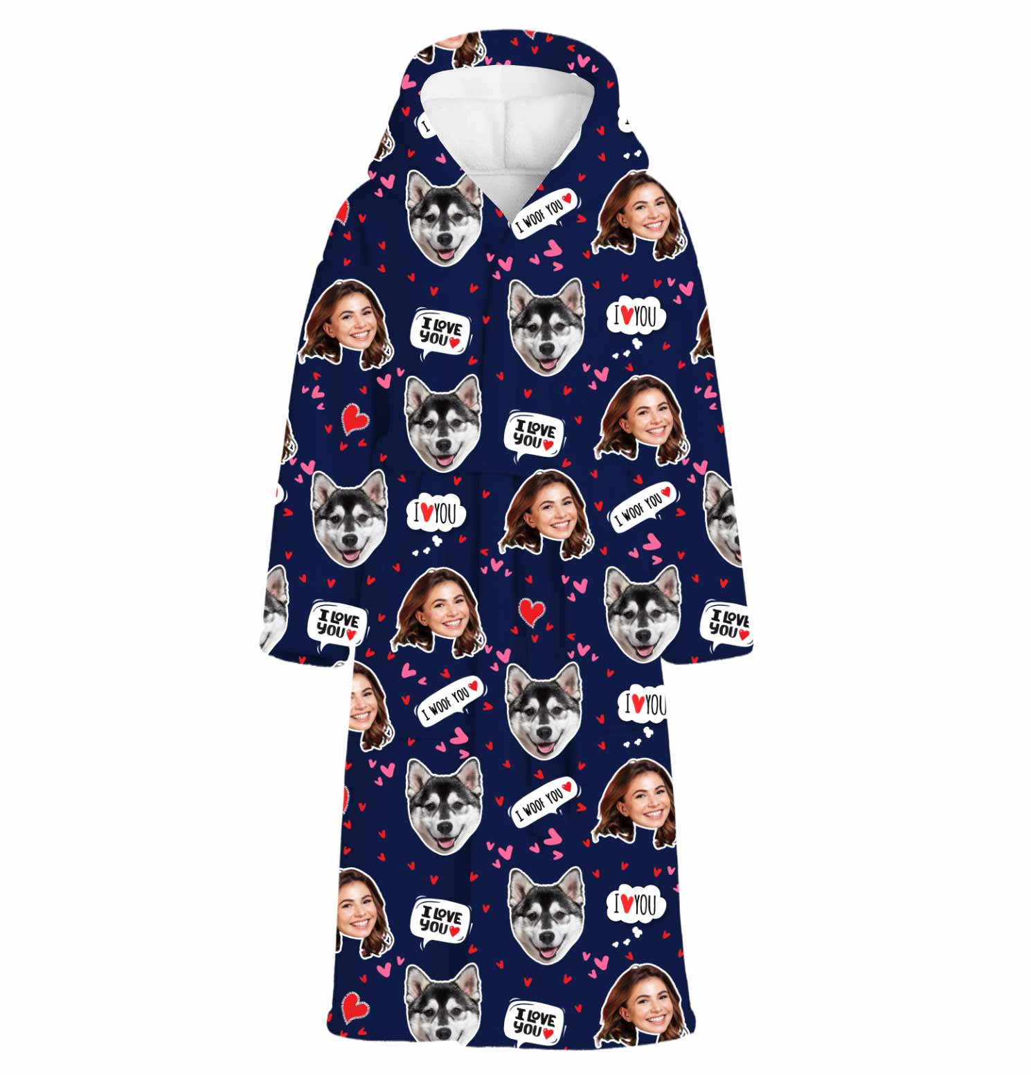 I Woof You Personalised Dressing Gown