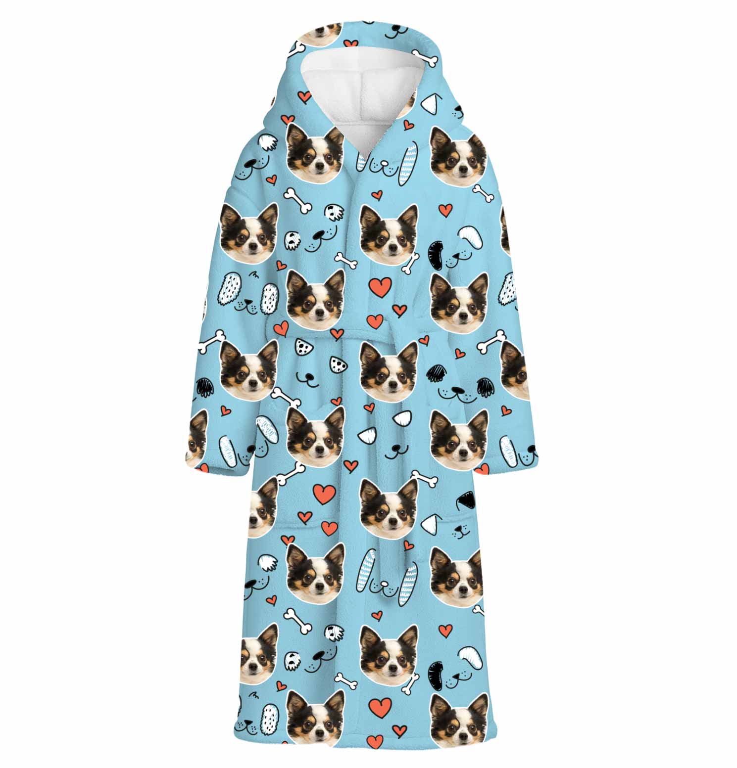 Dog Doodle Personalised Dressing Gown