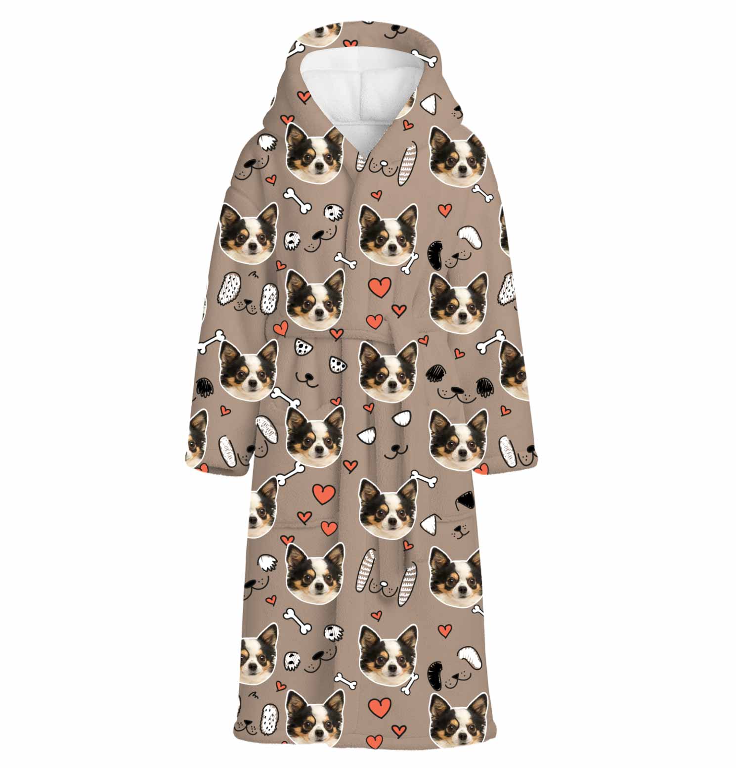 Dog Doodle Personalised Dressing Gown
