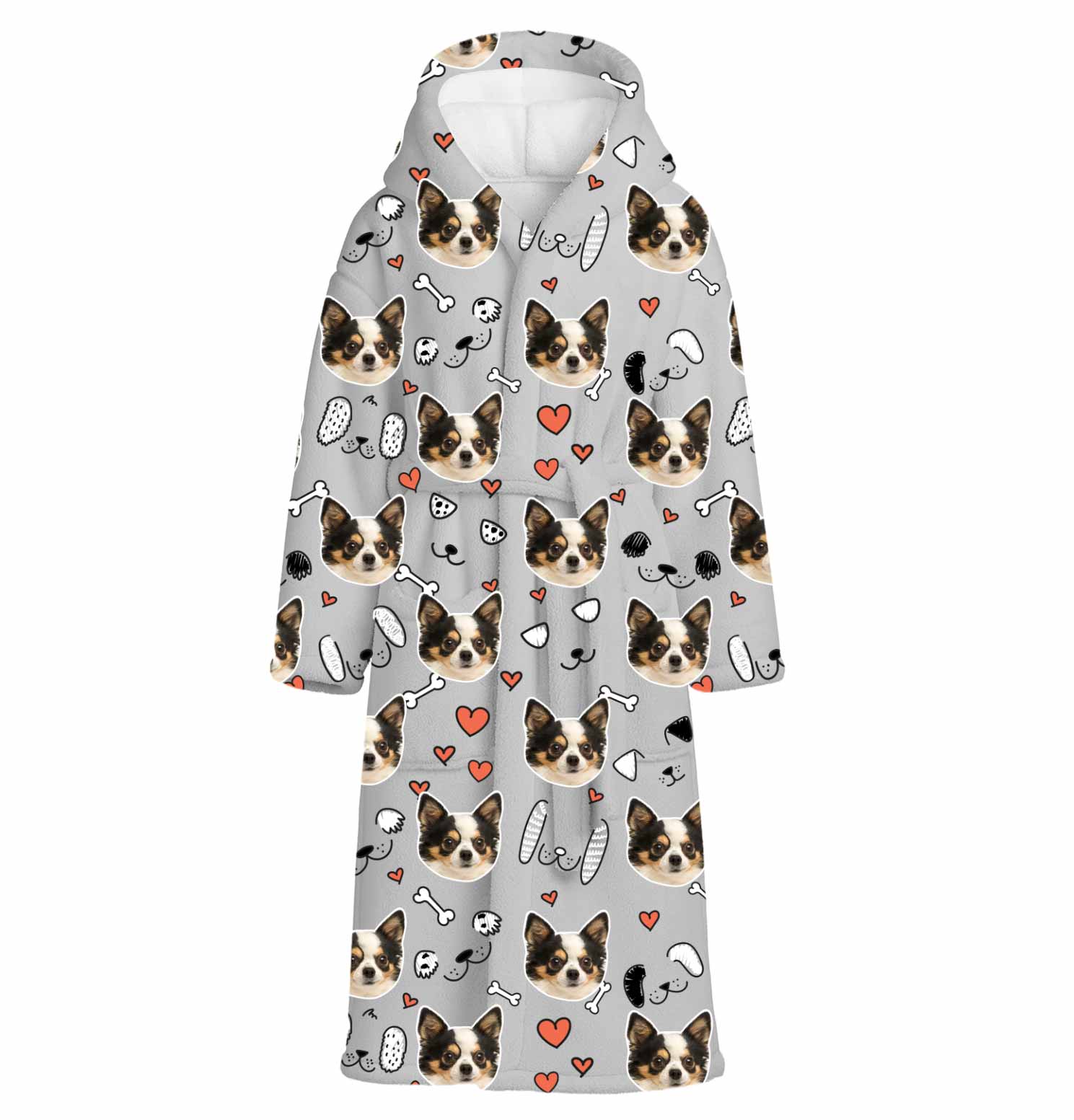 Dog Doodle Personalised Dressing Gown