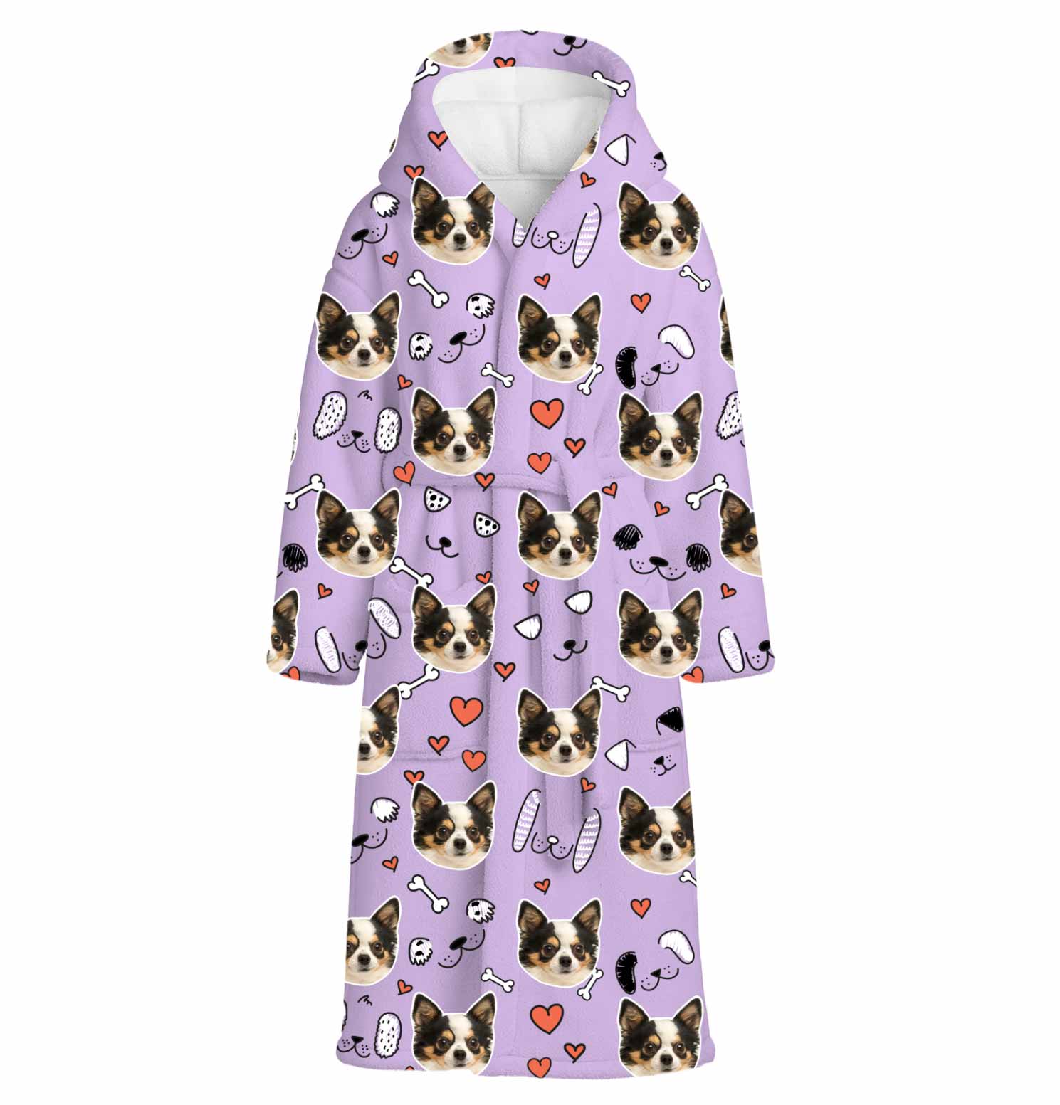 Dog Doodle Personalised Dressing Gown