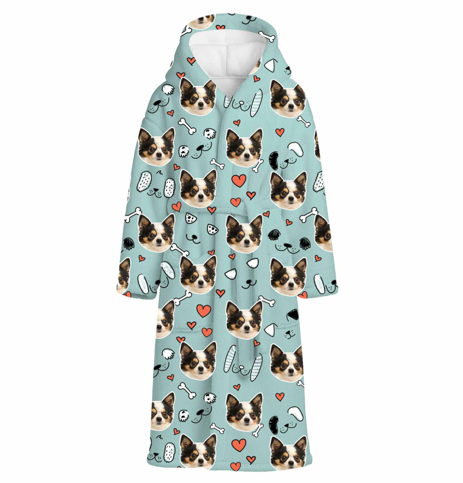 Dog Doodle Personalised Dressing Gown