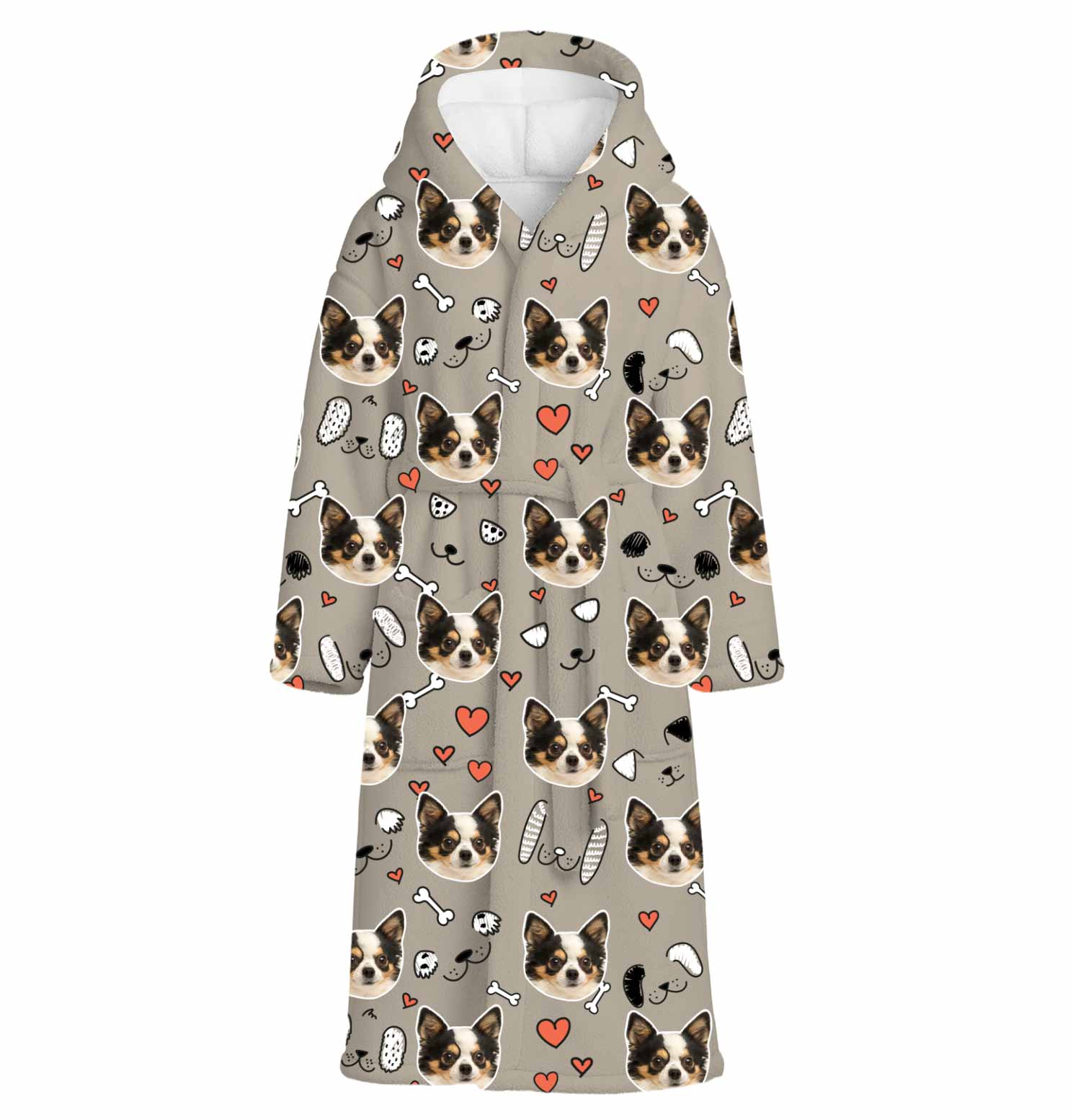 Dog Doodle Personalised Dressing Gown