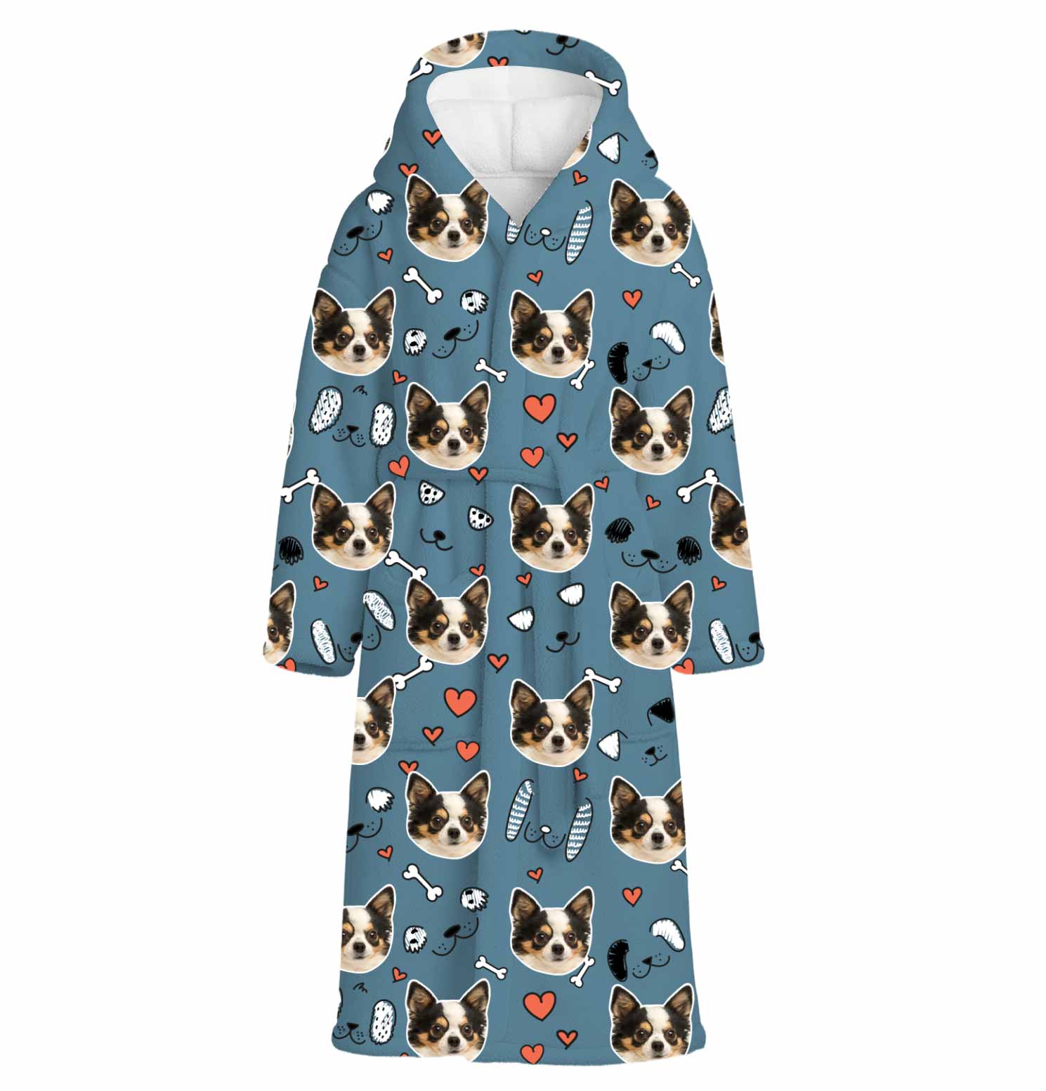 Dog Doodle Personalised Dressing Gown