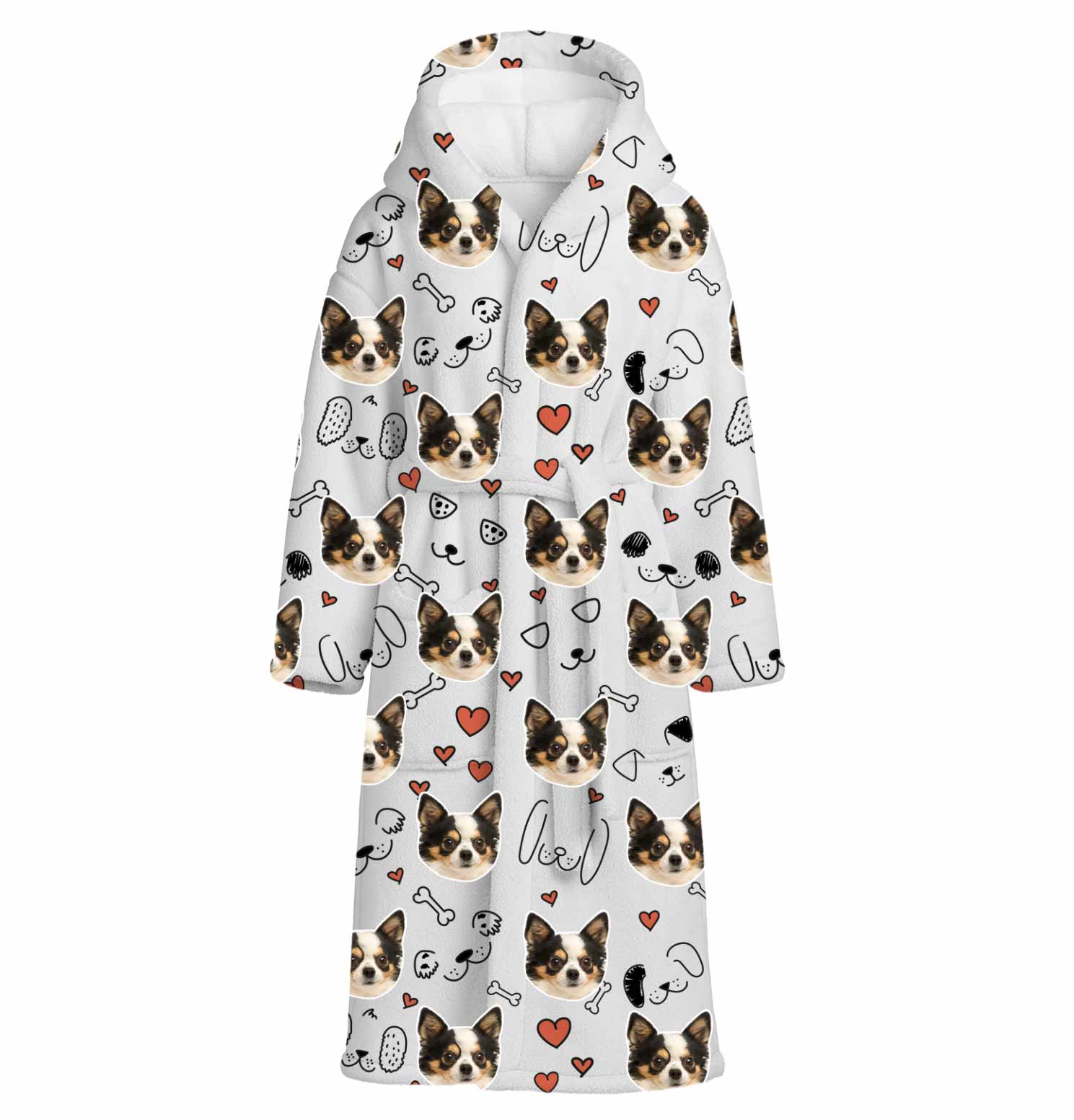Dog Doodle Personalised Dressing Gown