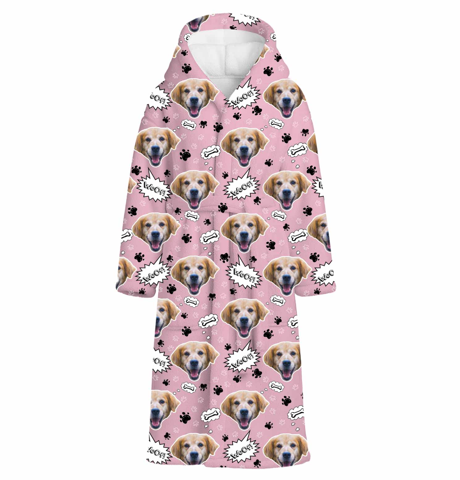 Woof Dog Personalised Dressing Gown