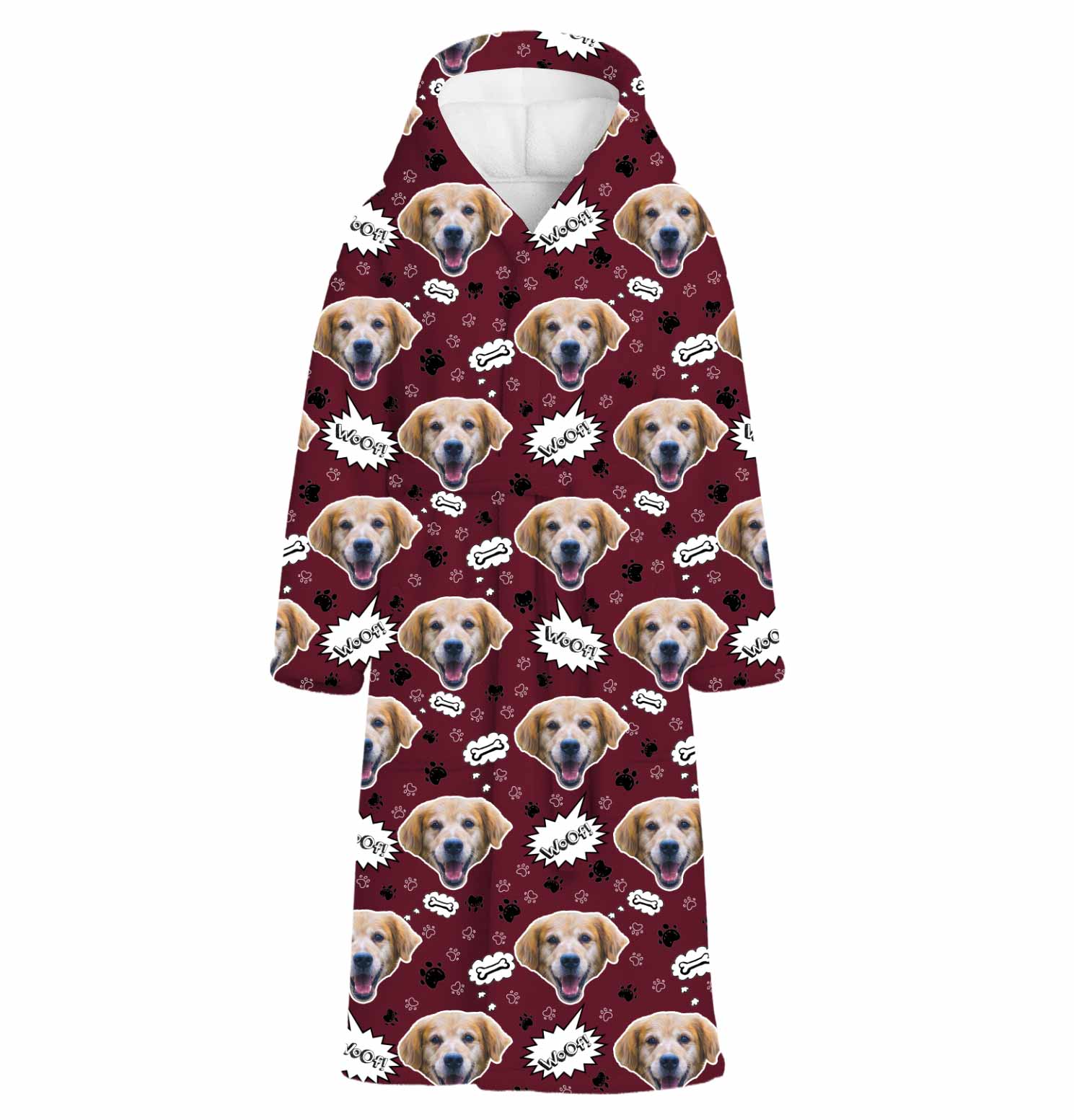 Woof Dog Personalised Dressing Gown