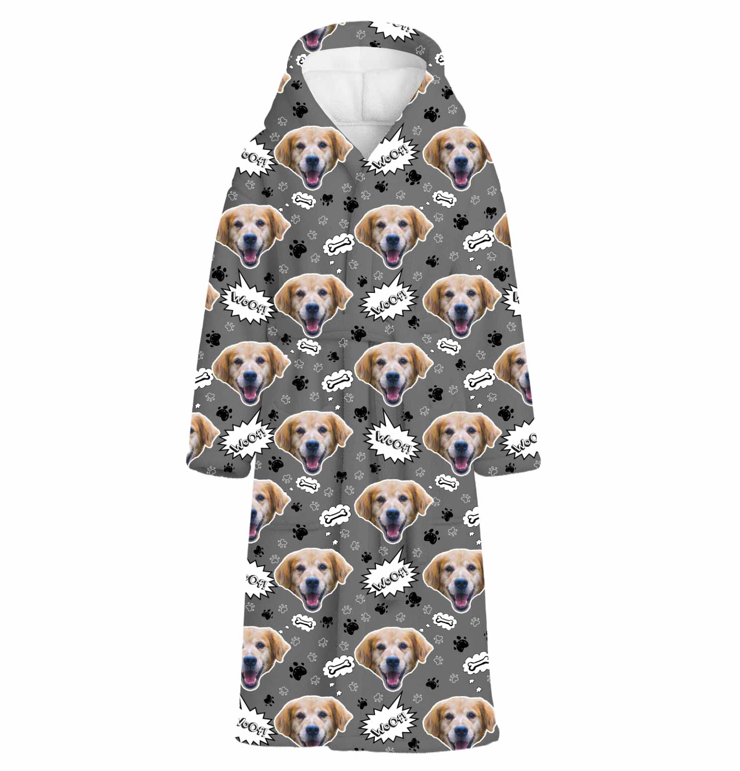 Woof Dog Personalised Dressing Gown
