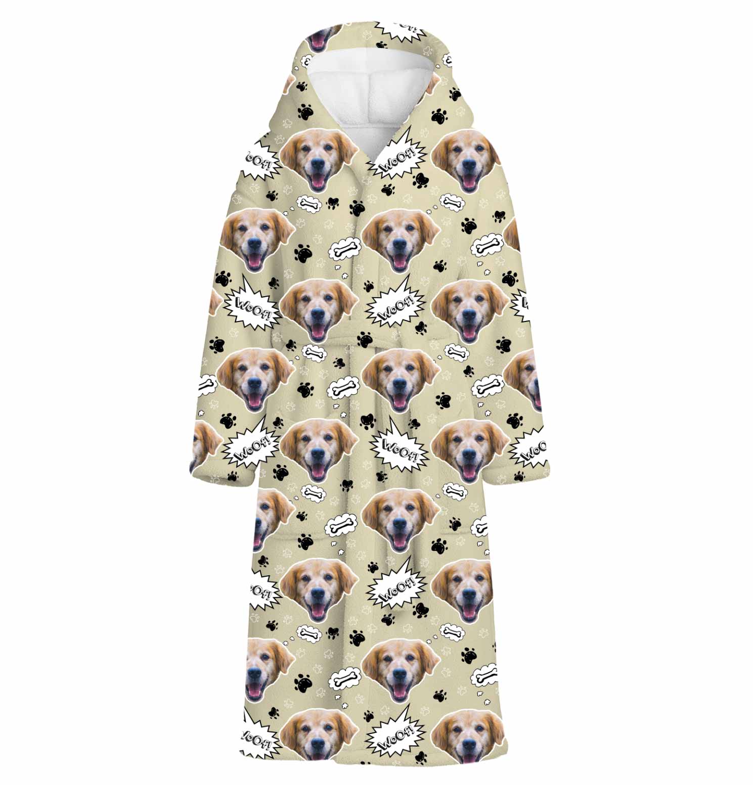 Woof Dog Personalised Dressing Gown