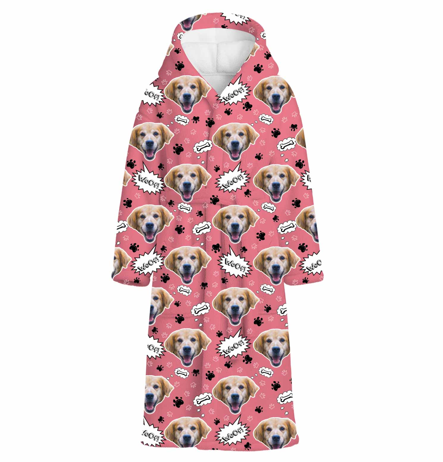 Woof Dog Personalised Dressing Gown