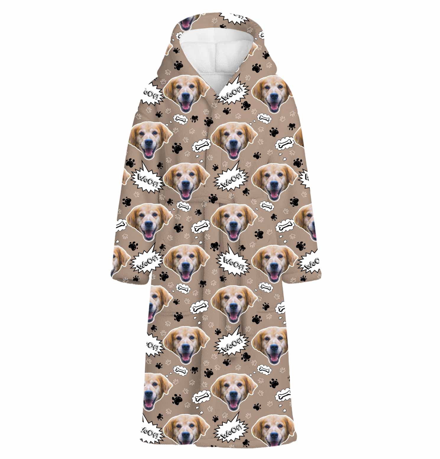 Woof Dog Personalised Dressing Gown