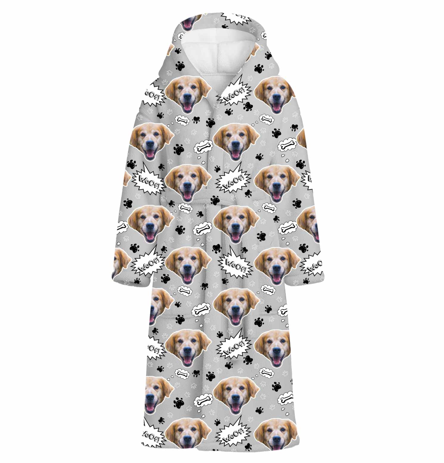 Woof Dog Personalised Dressing Gown