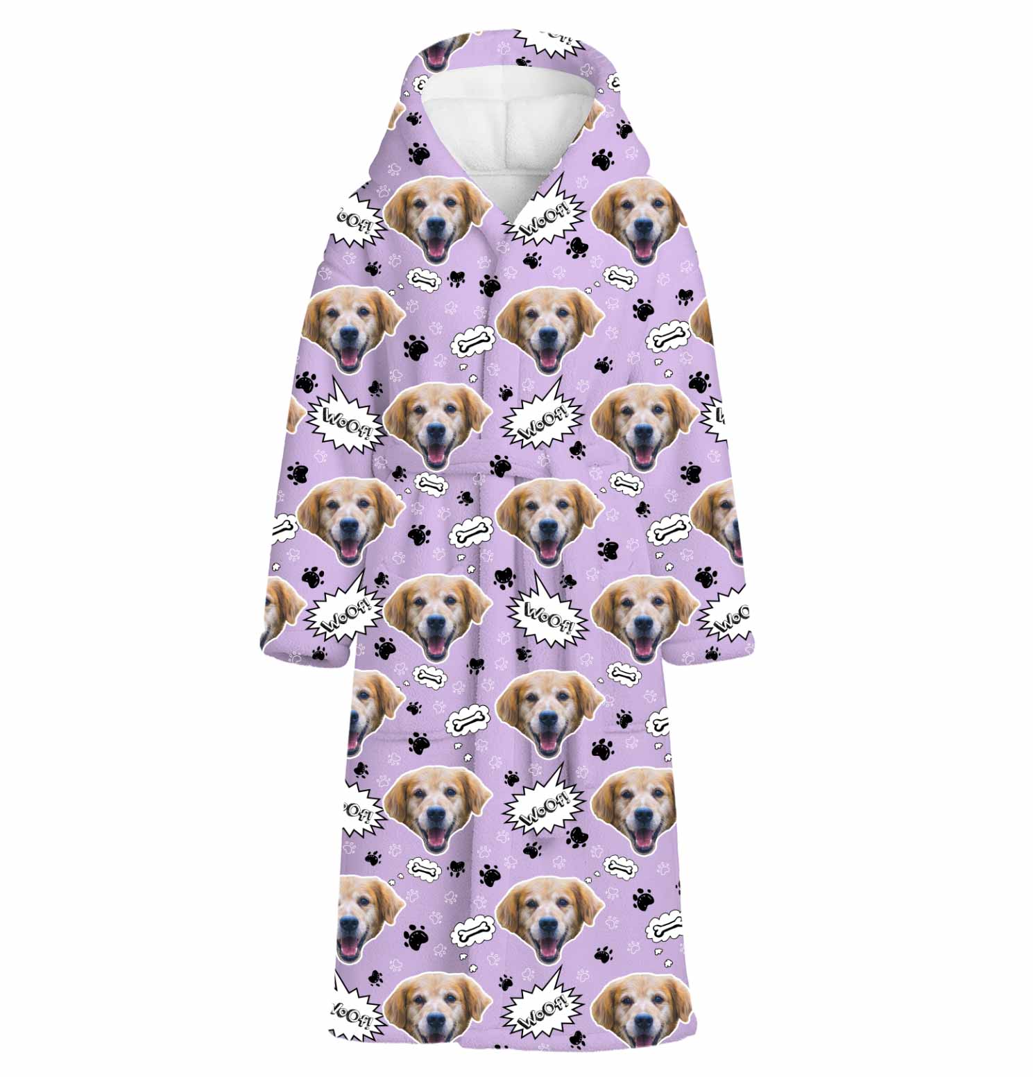 Woof Dog Personalised Dressing Gown