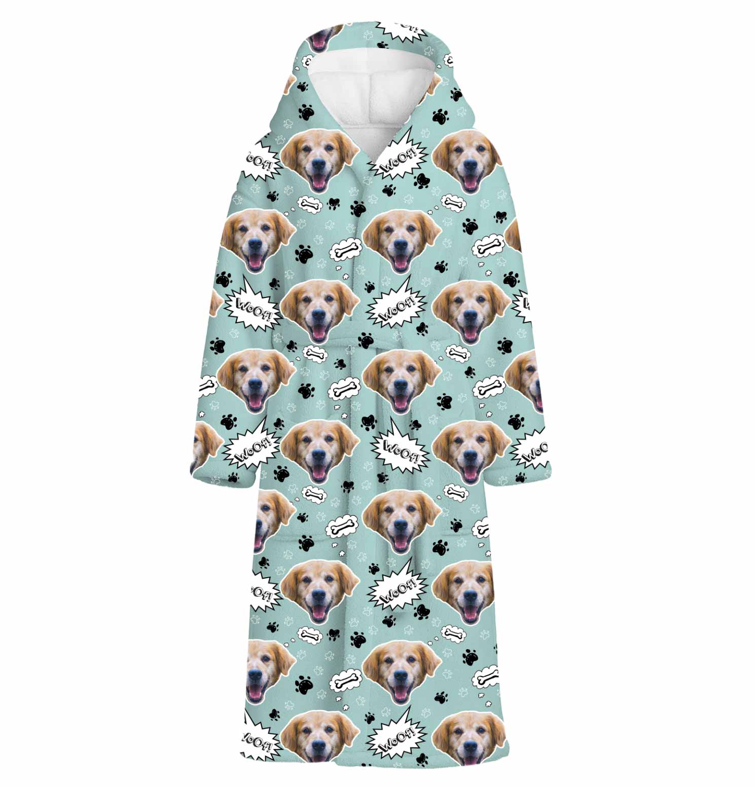 Woof Dog Personalised Dressing Gown