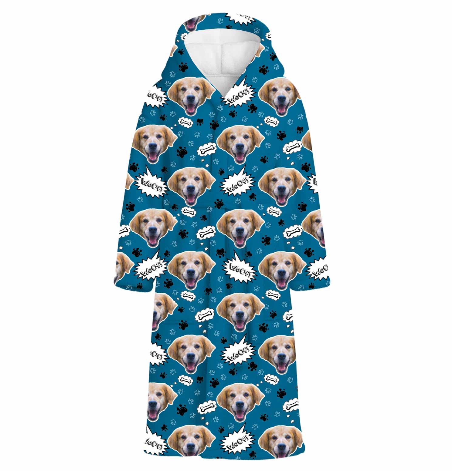 Woof Dog Personalised Dressing Gown