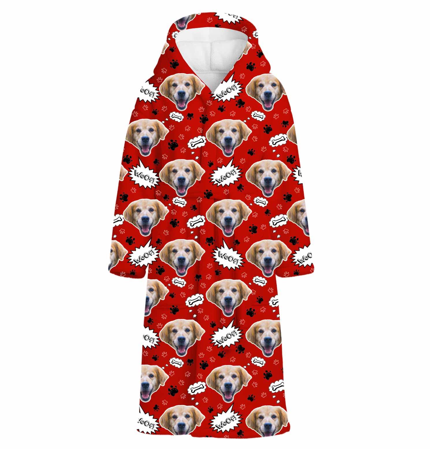 Woof Dog Personalised Dressing Gown