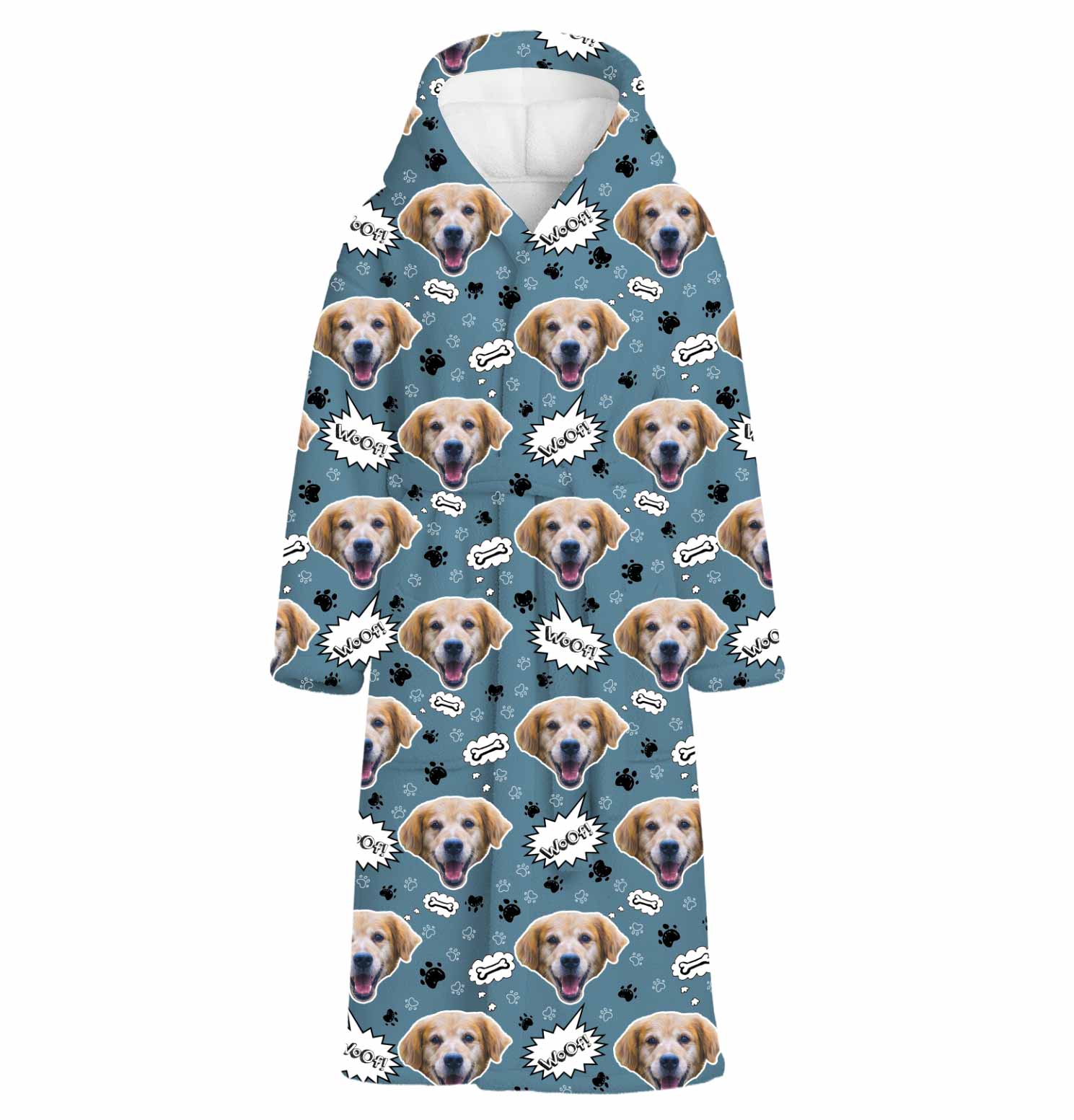Woof Dog Personalised Dressing Gown